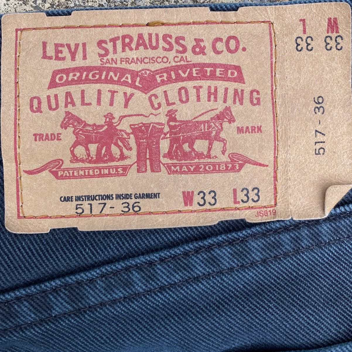Levi's × Vintage Vintage 90s Levis 517 Flared Jeans Original Colour Denim Size US 34 / EU 50 - 12 Thumbnail