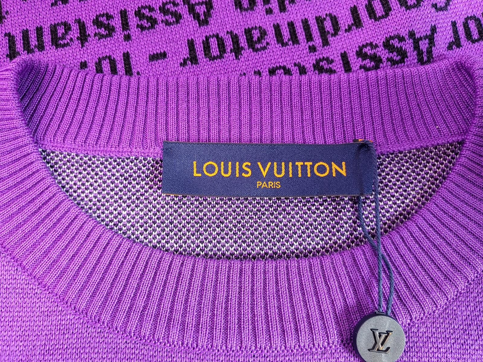 Louis Vuitton Louis Vuitton Menswear Studio & Atelier Sweater in Purple Size ONE SIZE - 4 Thumbnail