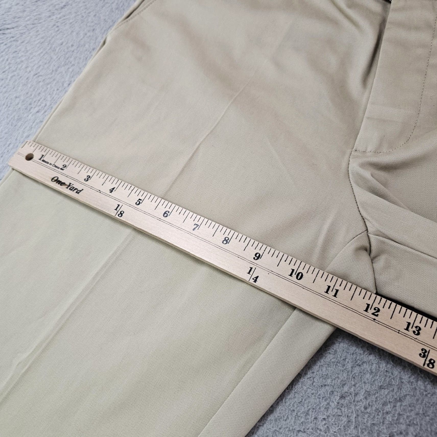 Vintage Goodfellow & Co Pants Slim Chino Beige Khaki Mens 30x29 Stretch Cotton Spandex Flat Front Zip Pockets Tapered Modern Casual Size US 30 / EU 46 - 5 Thumbnail