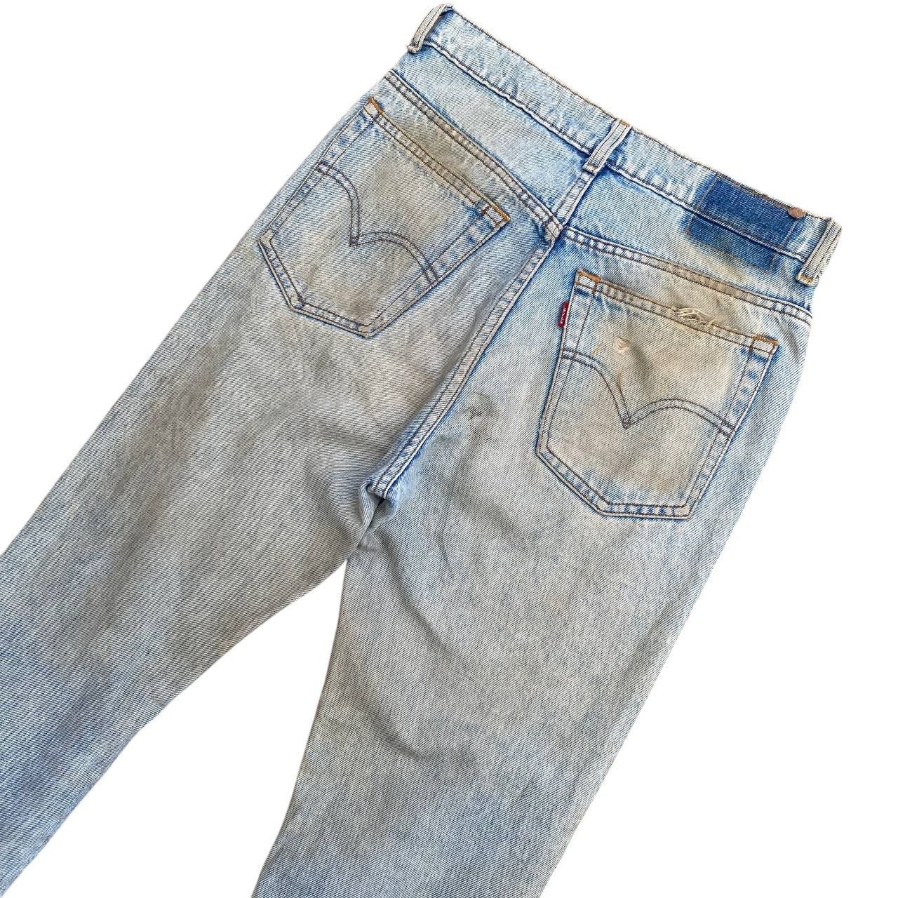 Levi's × Vintage SUPER CRAZY DIRTY VINTAGE LEVIS 1989 DENIM LOT 606 BJ07-10 Size US 28 / EU 44 - 4 Thumbnail