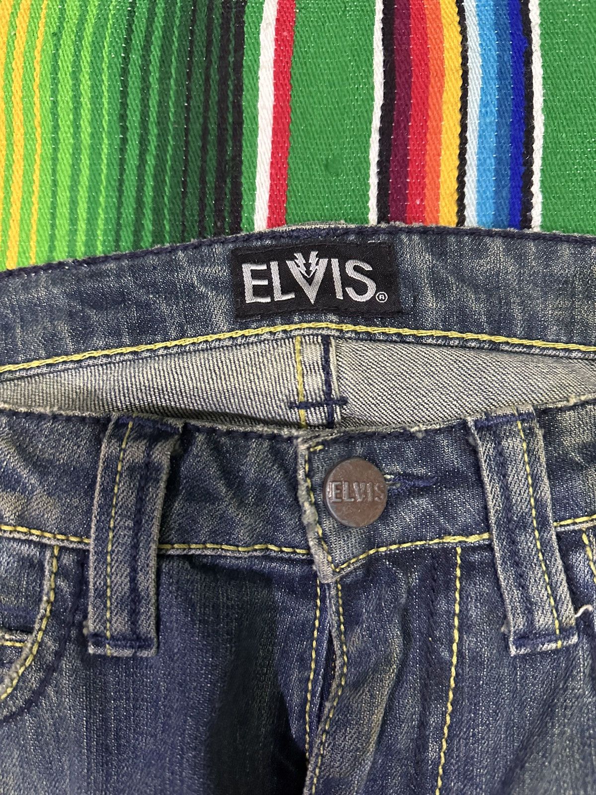 If Six Was Nine Bootcut style Design Flare Elvis Denim 💥 Size US 30 / EU 46 - 9 Thumbnail