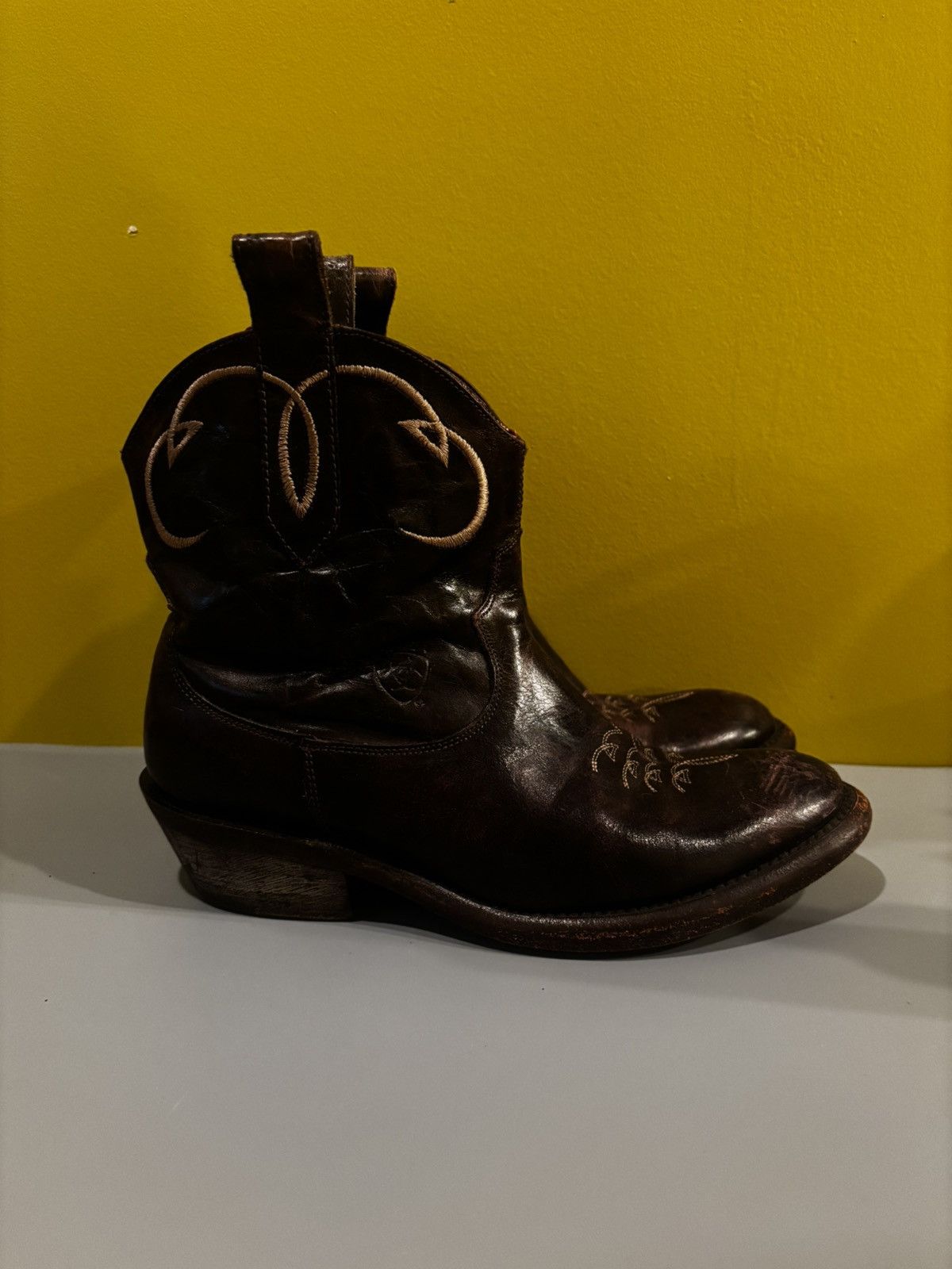 Ariat Women’s dark brown leather boots1204 Size US 7.5 / IT 37.5 - 4 Thumbnail