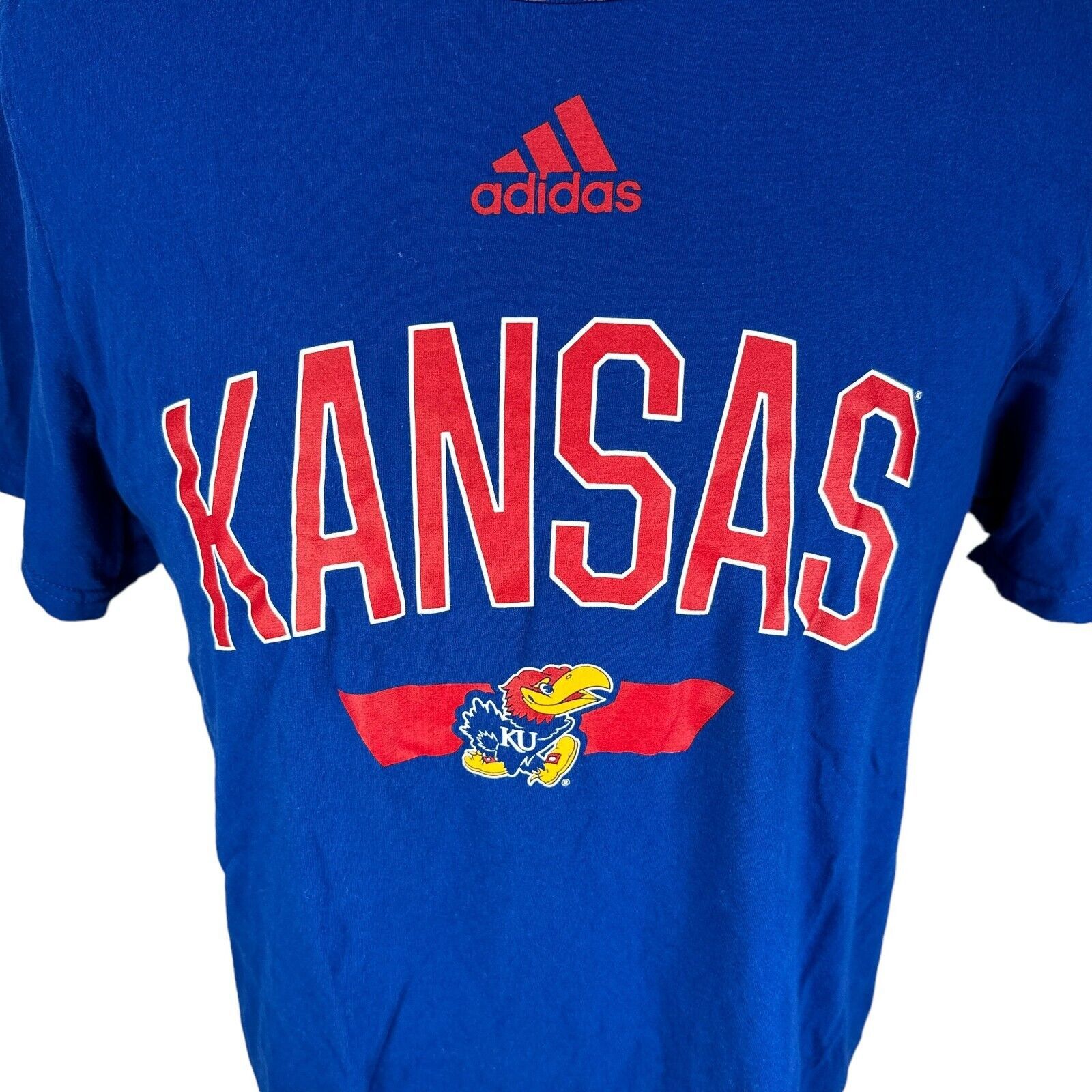 Adidas Adidas Amplifier Kansas Jayhawks T-Shirt Men L Blue Graphics Size US L / EU 52-54 / 3 - 2 Thumbnail