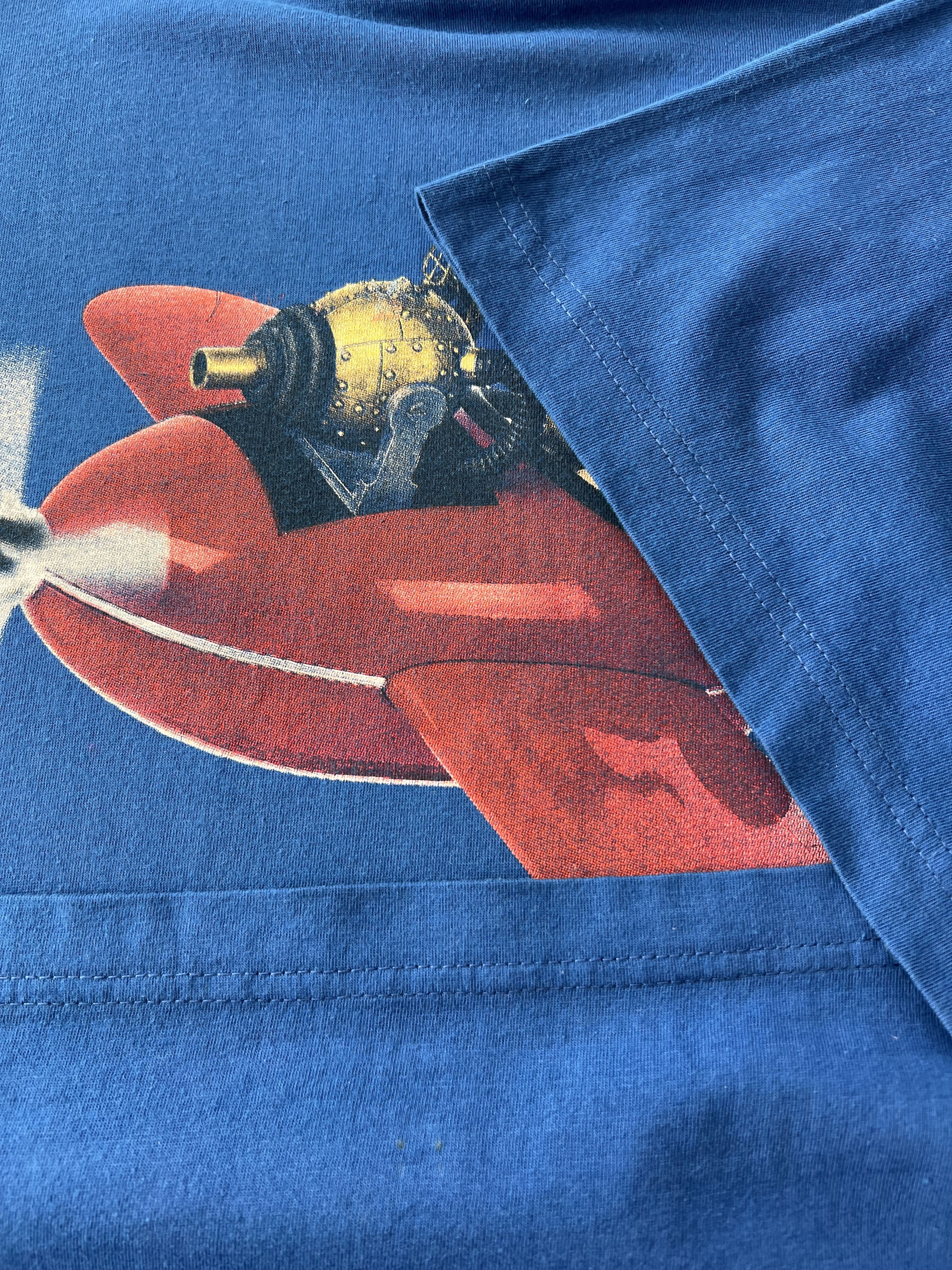 Cartoon Network Vintage 1989 Wallace and Gromit Cartoon Blue T-shirt Size US XL / EU 56 / 4 - 7 Thumbnail