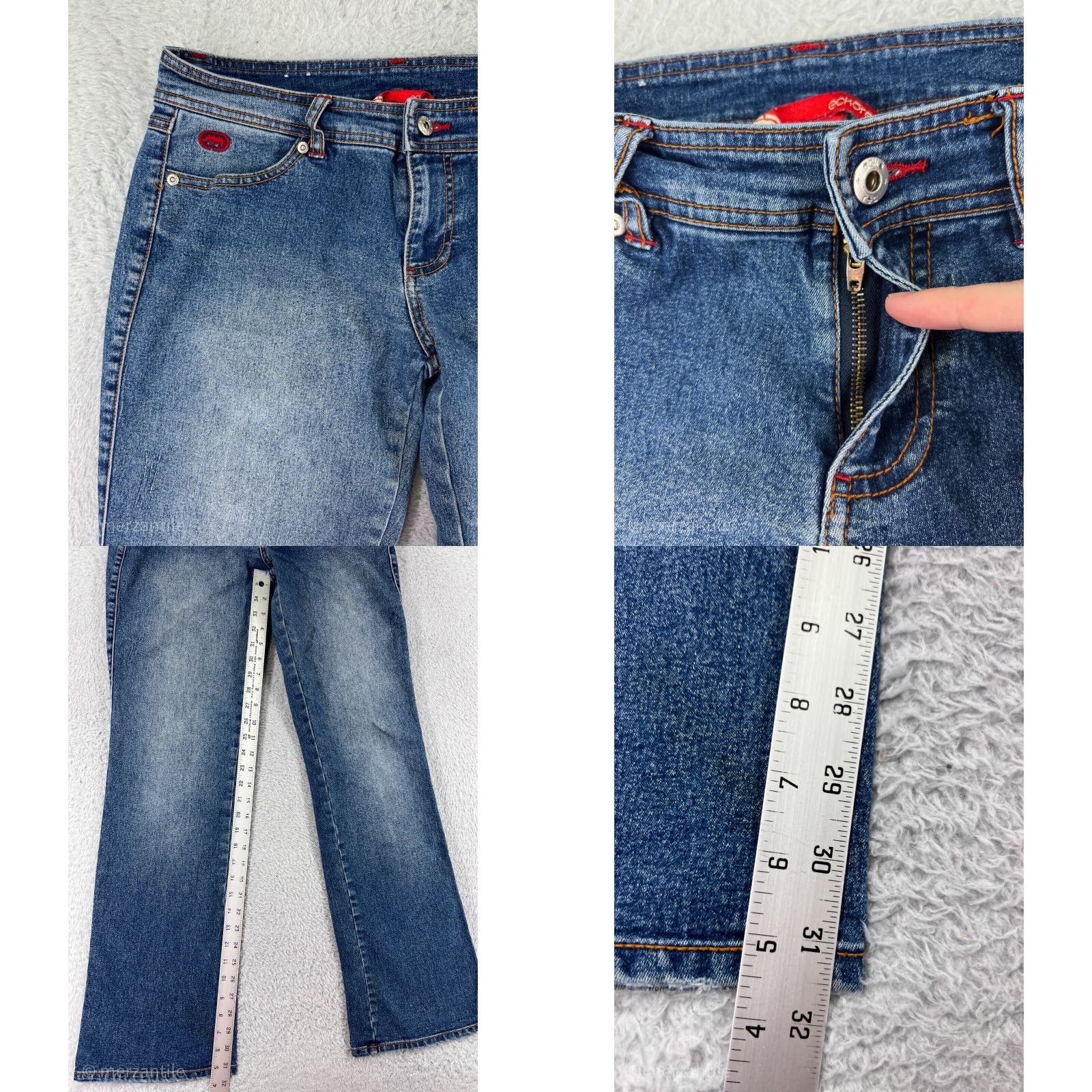 Ecko Unltd. VINTAGE Ecko Unltd. Jeans Denim Blue Bootcut 9 Womens Regular 30 in Inseam 32 in Cotton Stretch Jeans Size 30" / US 8 / IT 44 - 8 Thumbnail