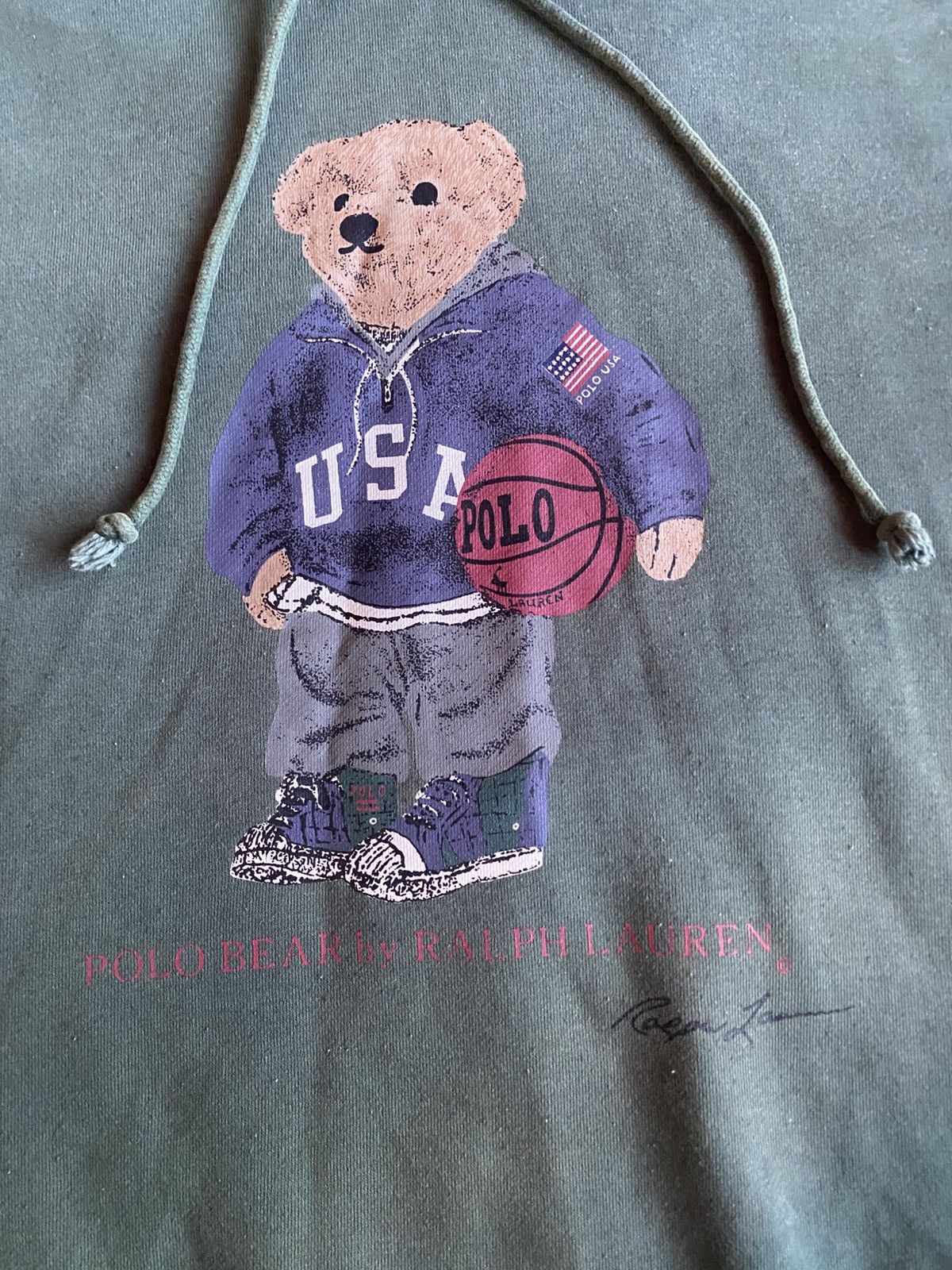 Polo Ralph Lauren vintage polo bear ralph lauren hoodie Size US L / EU 52-54 / 3 - 3 Thumbnail