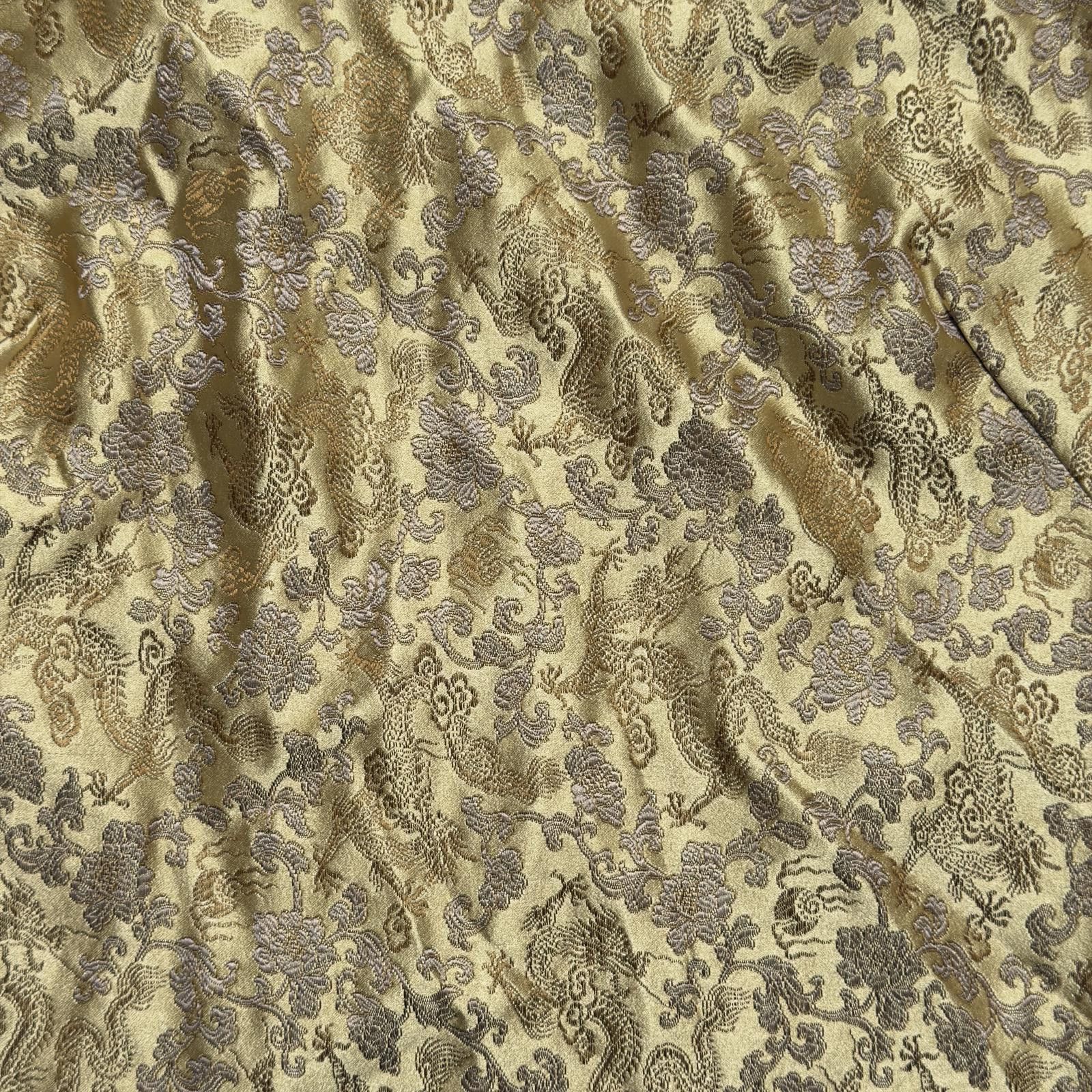 Unknown London Gold Dragon Chinese Jacquard Tie Back Top Y2K Whimsigoth Size L / US 10 / IT 46 - 5 Thumbnail