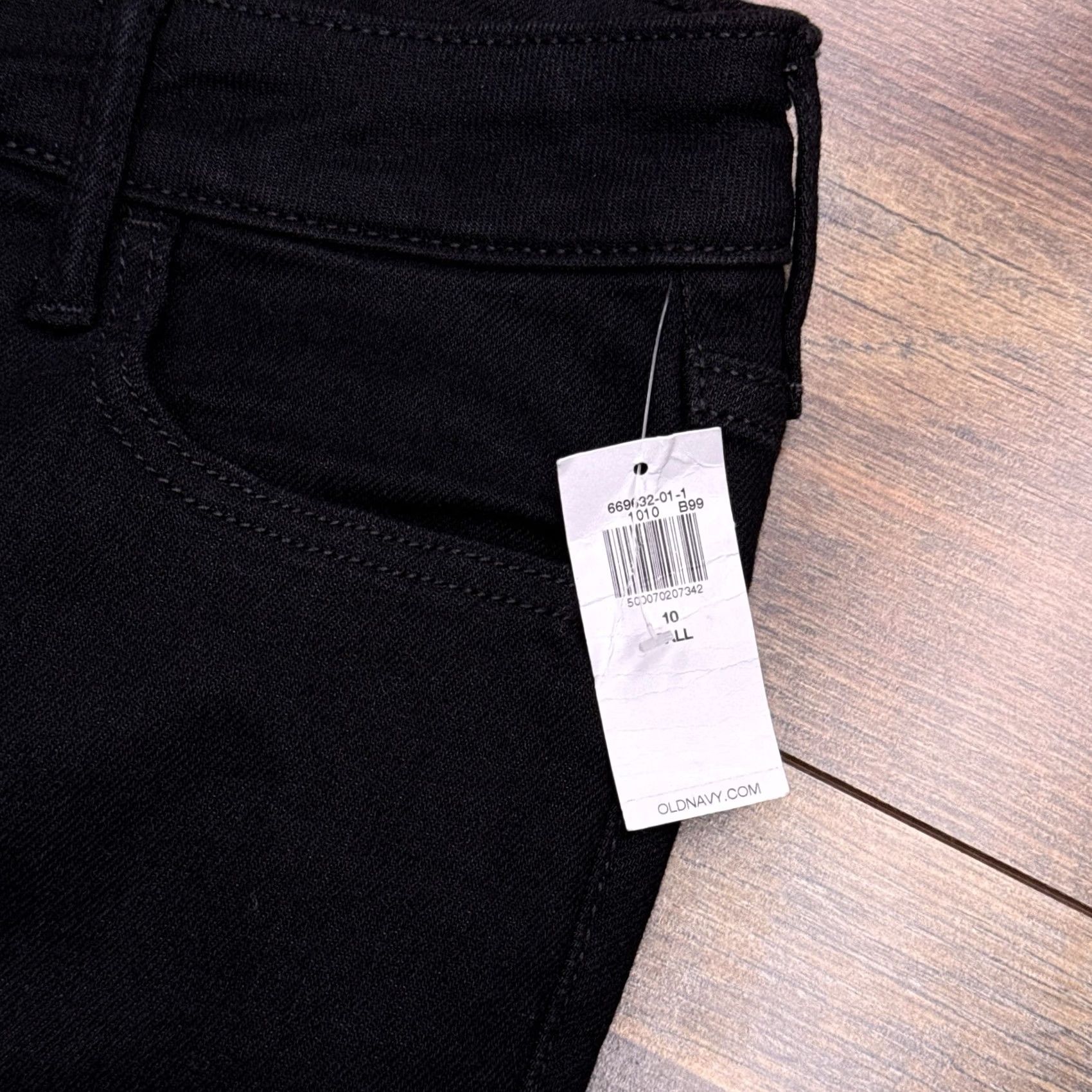 Old Navy Old Navy Jeans Skinny 10 Tall High Rise Stretch Black Denim 5-Pocket City Womens Mens? Size 32" / US 10 / IT 46 - 6 Thumbnail