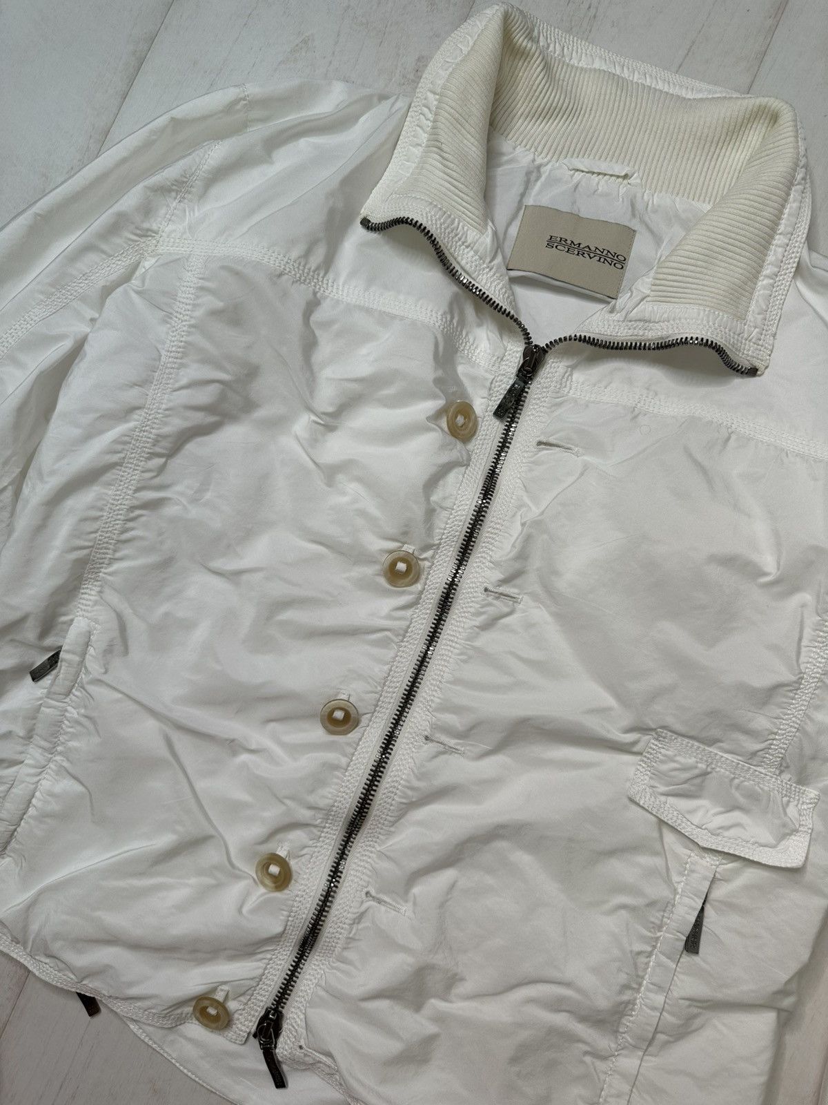 Ermanno Scervino Ermano Scervino white jacket Size US L / EU 52-54 / 3 - 3 Thumbnail