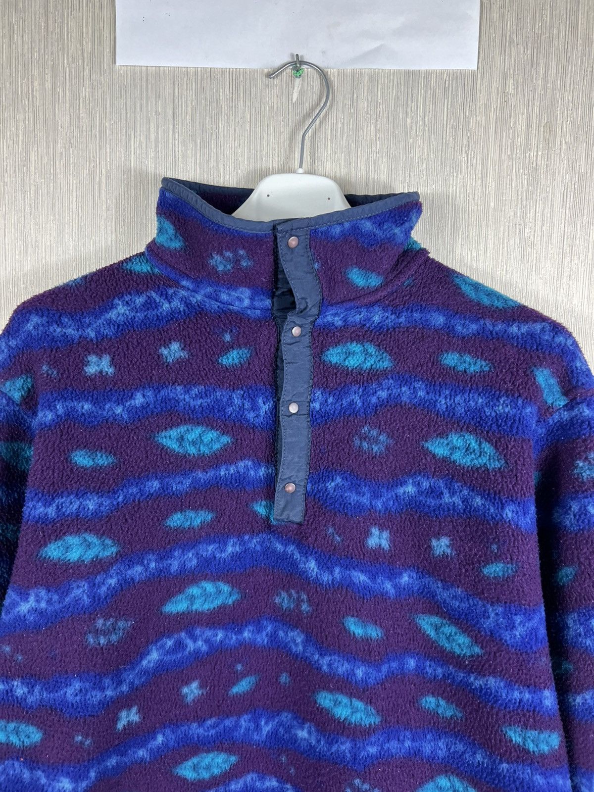 L.L. Bean Vintage L.L. Bean 90s synchilla leaf patterned retro fleece Size US M / EU 48-50 / 2 - 5 Thumbnail