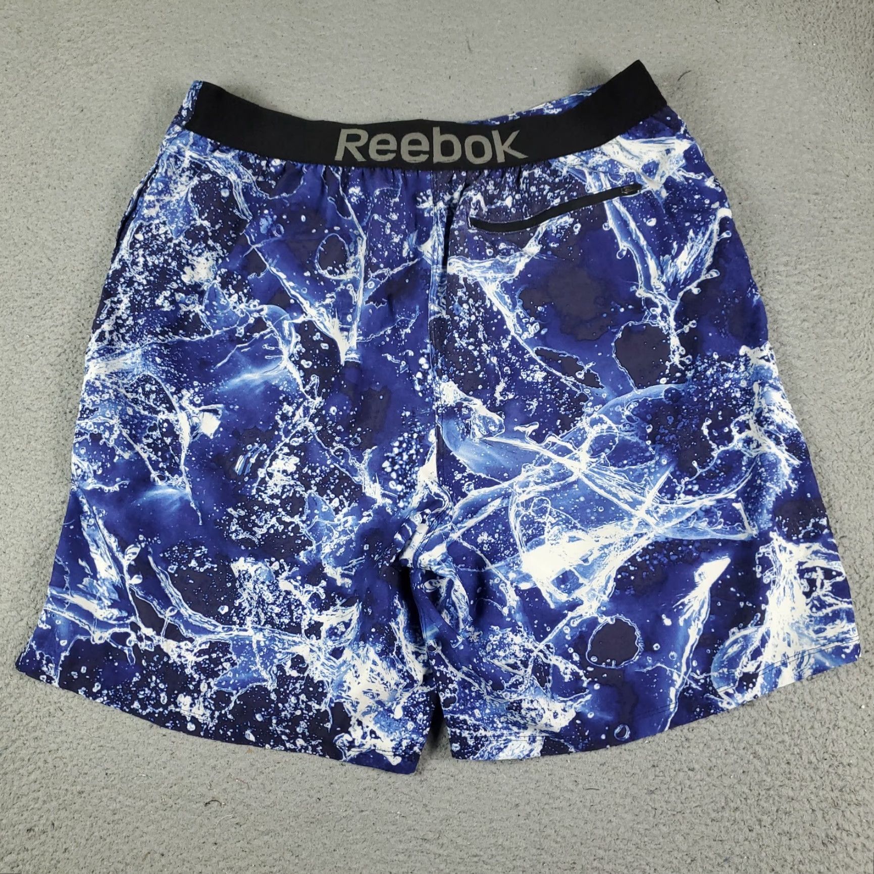 Reebok Reebok Board Shorts Mens Medium Blue Beach Swim Trunks Shorts Size US 31 - 6 Thumbnail