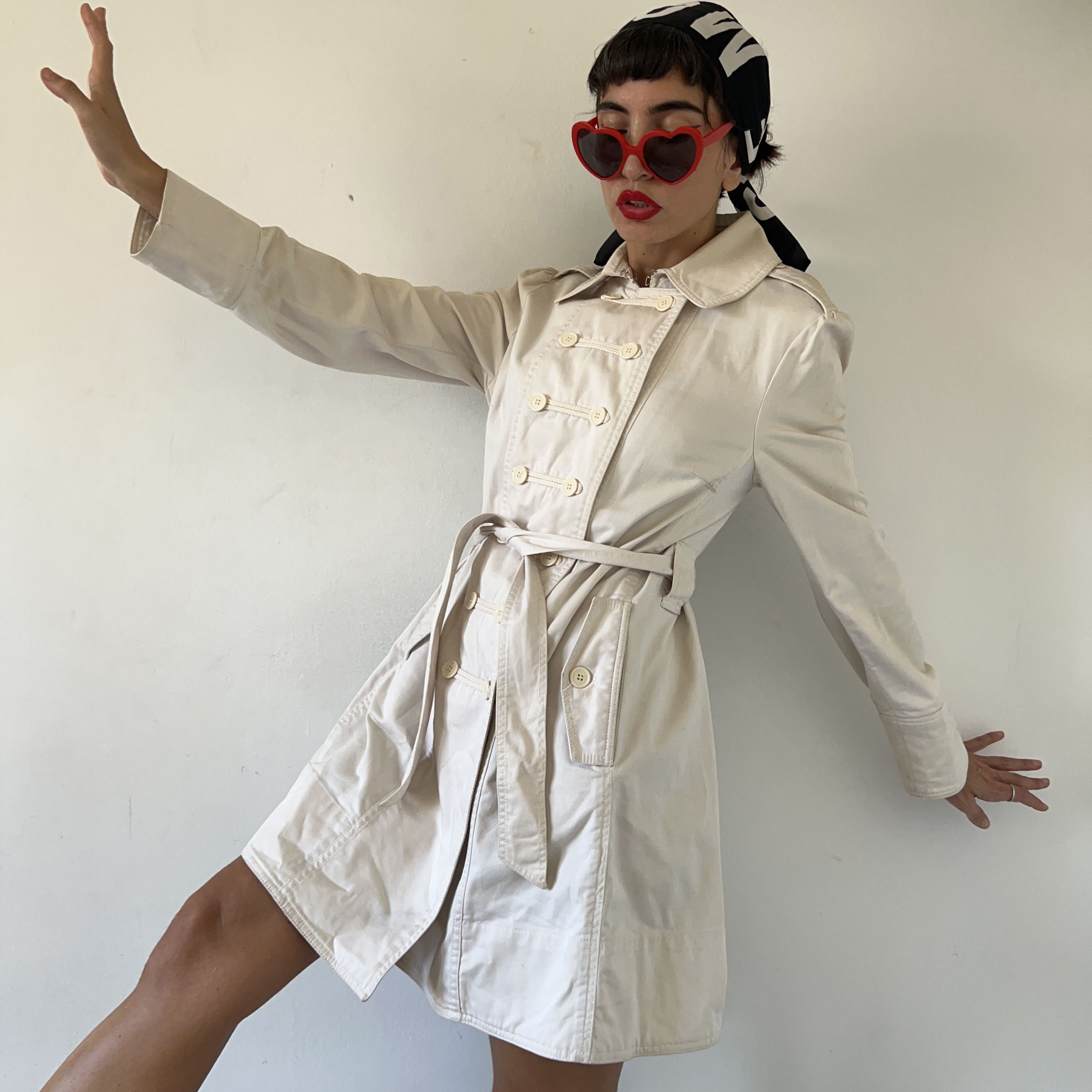 Marc Jacobs Marc Jacobs white trench coat Size L / US 10 / IT 46 - 3 Thumbnail