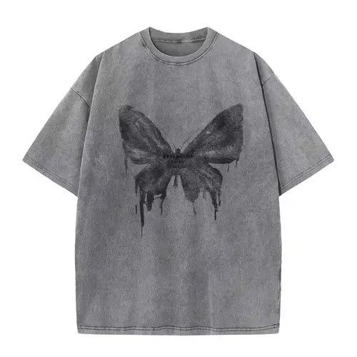 VIBE Butterfly Graphic Short Sleeve T Shirt Size US M / EU 48-50 / 2 - 4 Thumbnail