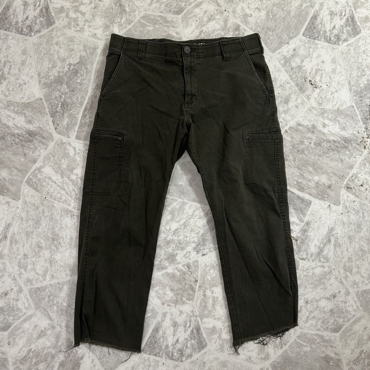 Lee Lee Olive Green Relaxed fit cargo pants Size US 34 / EU 50 - 1 Thumbnail