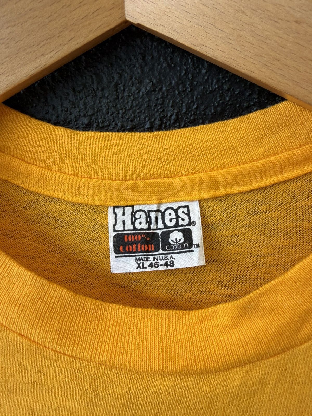 Vintage Rare Vintage 80s Hanes T Shirt NOS Size US XL / EU 56 / 4 - 3 Thumbnail