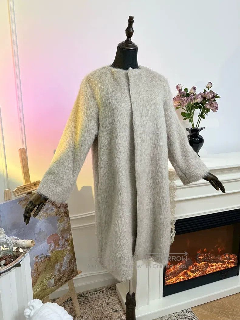 Hermes Hermes Champagne mink fur coat Size L / US 10 / IT 46 - 3 Thumbnail
