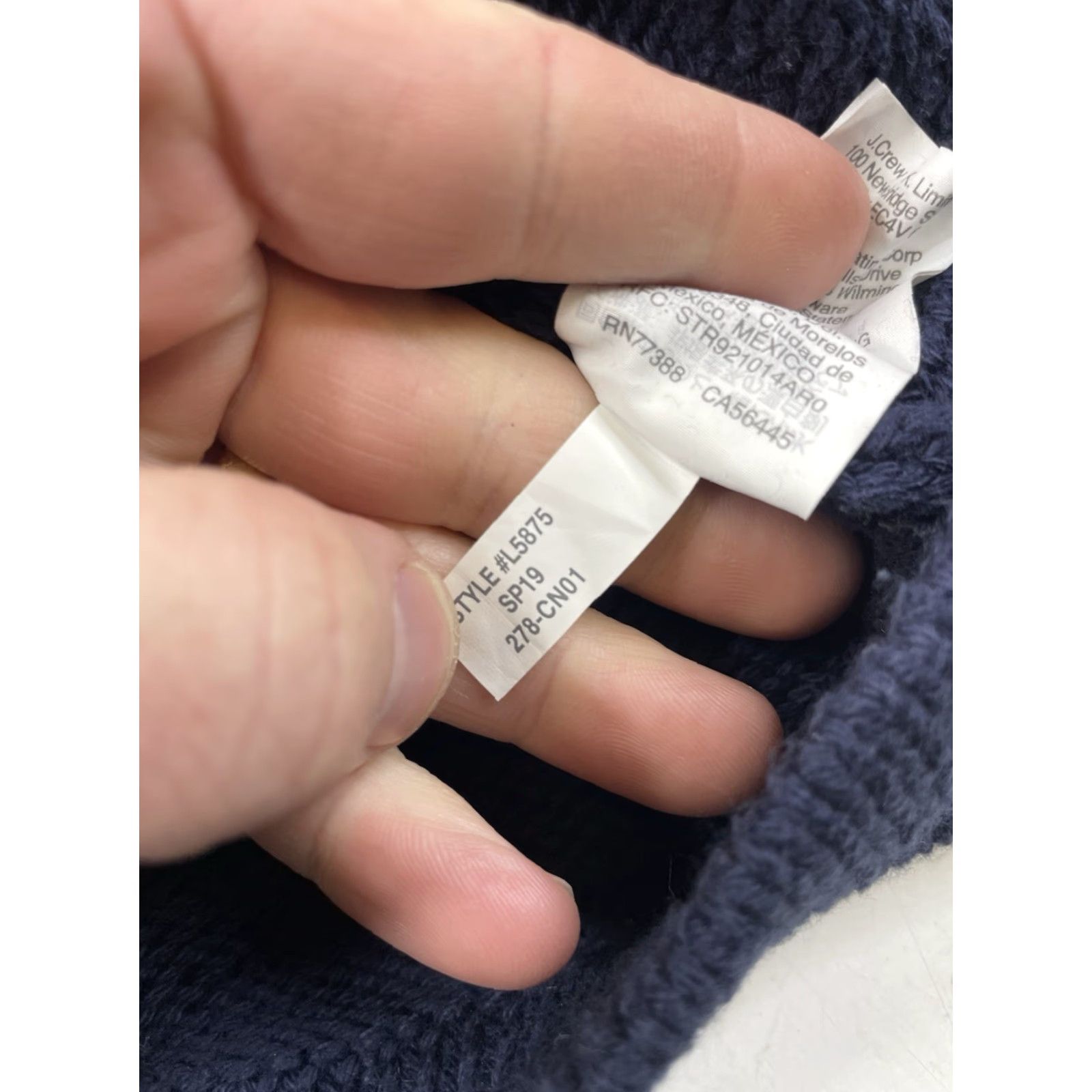 J.Crew VINTAGE J.CREW Sweater Roll Neck Knit Womens XS Oarsman Pullover Cotton Blue Dot Pullover Women XS Size XS / US 0-2 / IT 36-38 - 8 Thumbnail