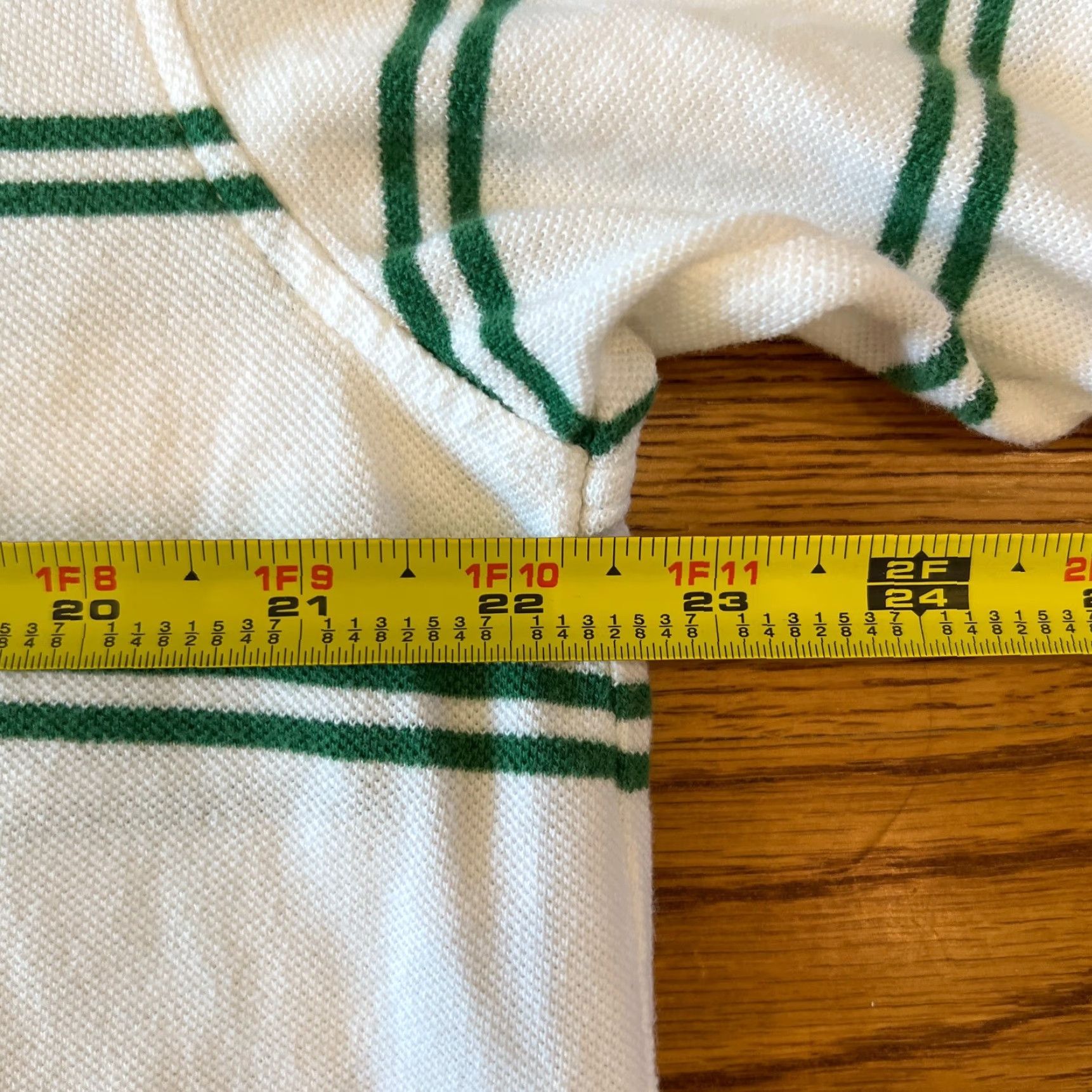 Tommy Hilfiger VINTAGE Tommy Hilfiger Polo Shirt Men XL Short Sleeve Striped White Green Knit Logo Casual Size US XL / EU 56 / 4 - 6 Thumbnail