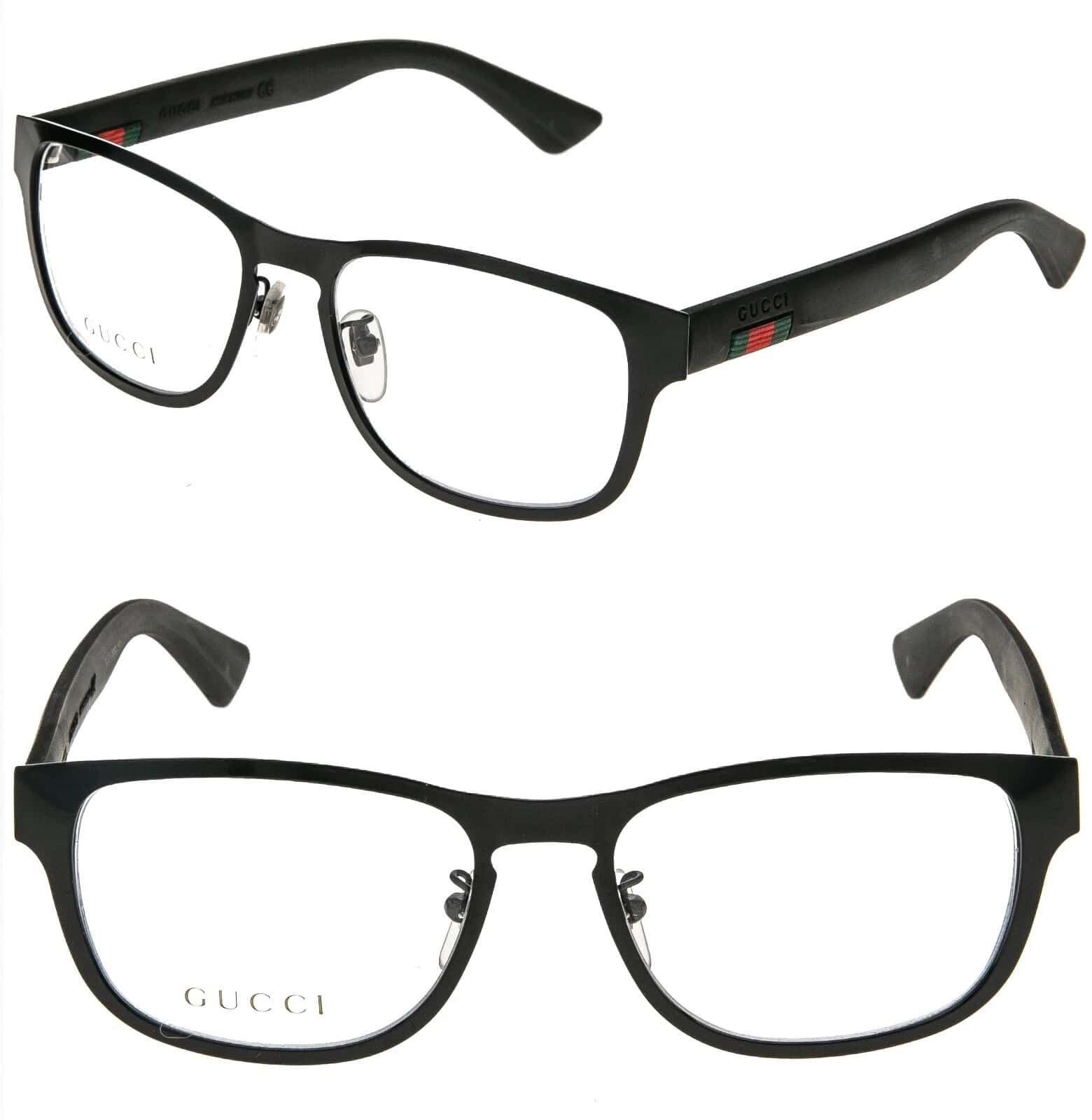 Gucci GUCCI GG0175O Stripe 0175 Black Rubber Optical Frame 002 Size ONE SIZE - 1 Thumbnail