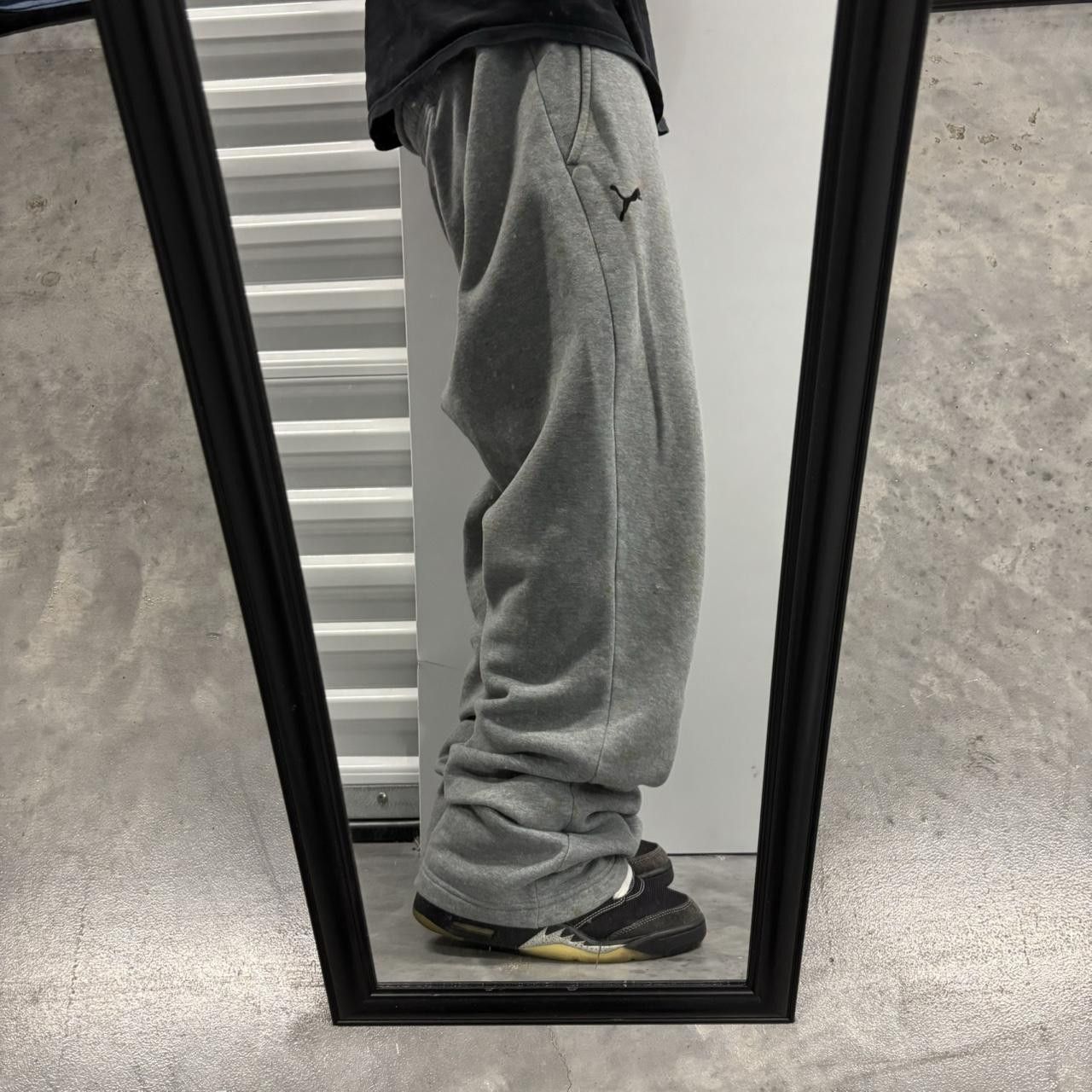 Japanese Brand × Vintage Crazy Vintage Y2K/2000s Baggy Light Grey Skater Essential Sweatpants! Size US 32 / EU 48 - 2 Thumbnail