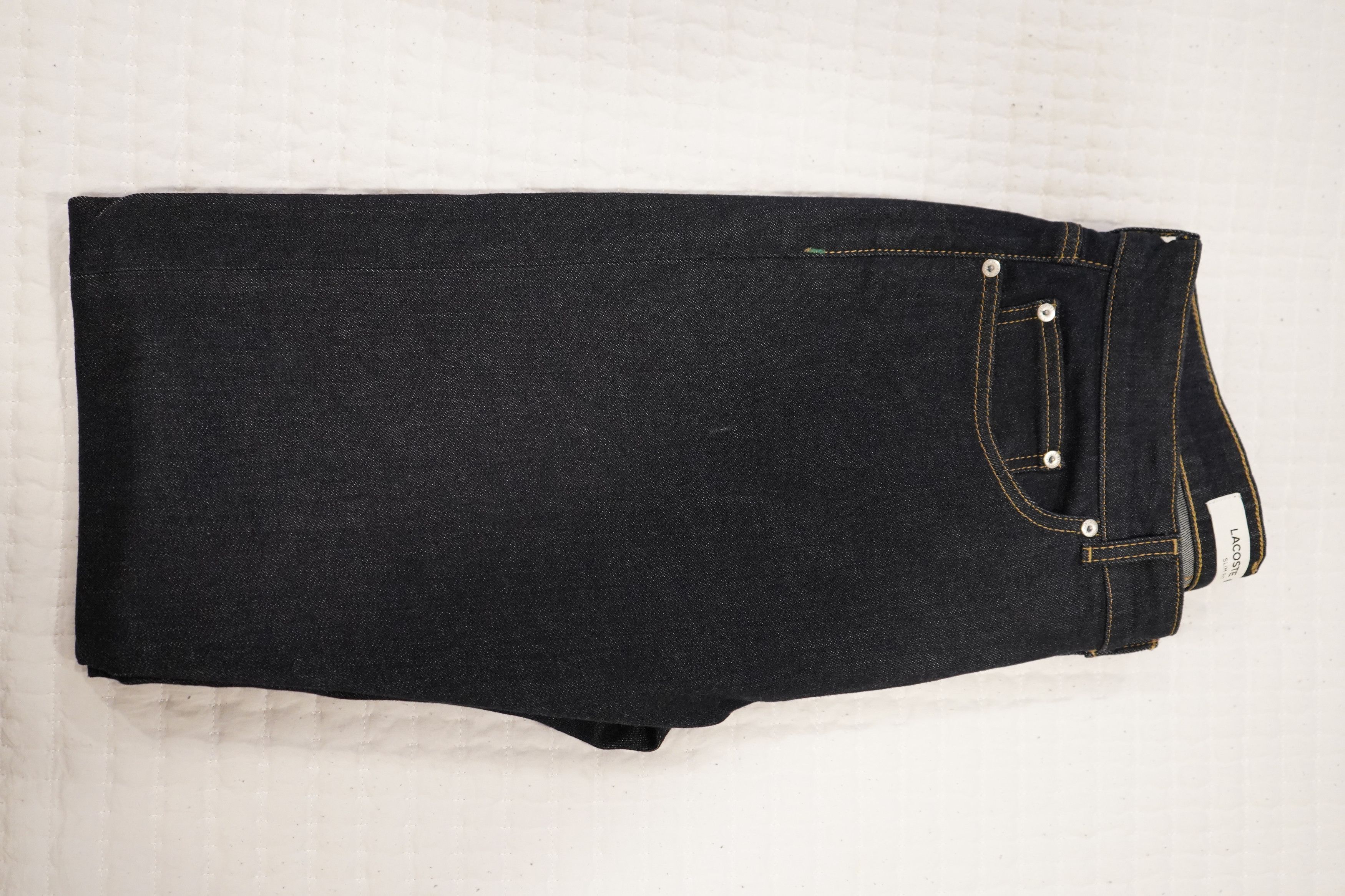 Lacoste Lacoste Slim Fit Dark Raw Denim Jeans W33 L32 – Never Worn Size US 33 - 4 Thumbnail