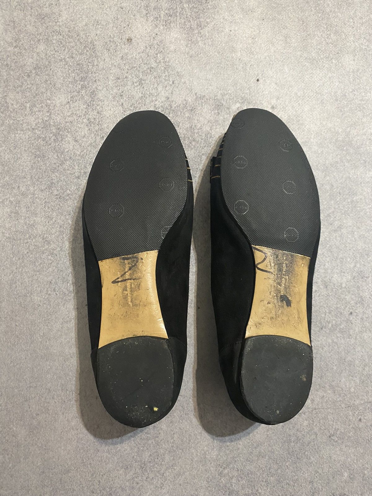 Salvatore Ferragamo × Vintage Salvatore Ferragamo Ballet Flats Gold Size US 7.5 / IT 37.5 - 11 Thumbnail