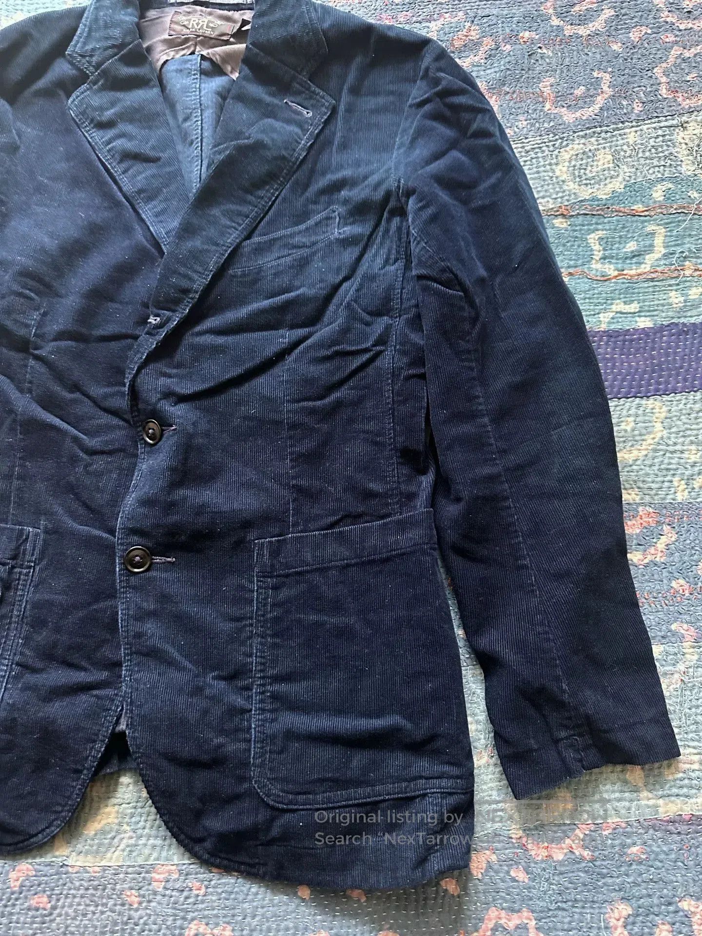RRL Ralph Lauren RRL Indigo Dyed Corduroy Suit. Size US S / EU 44-46 / 1 - 3 Thumbnail