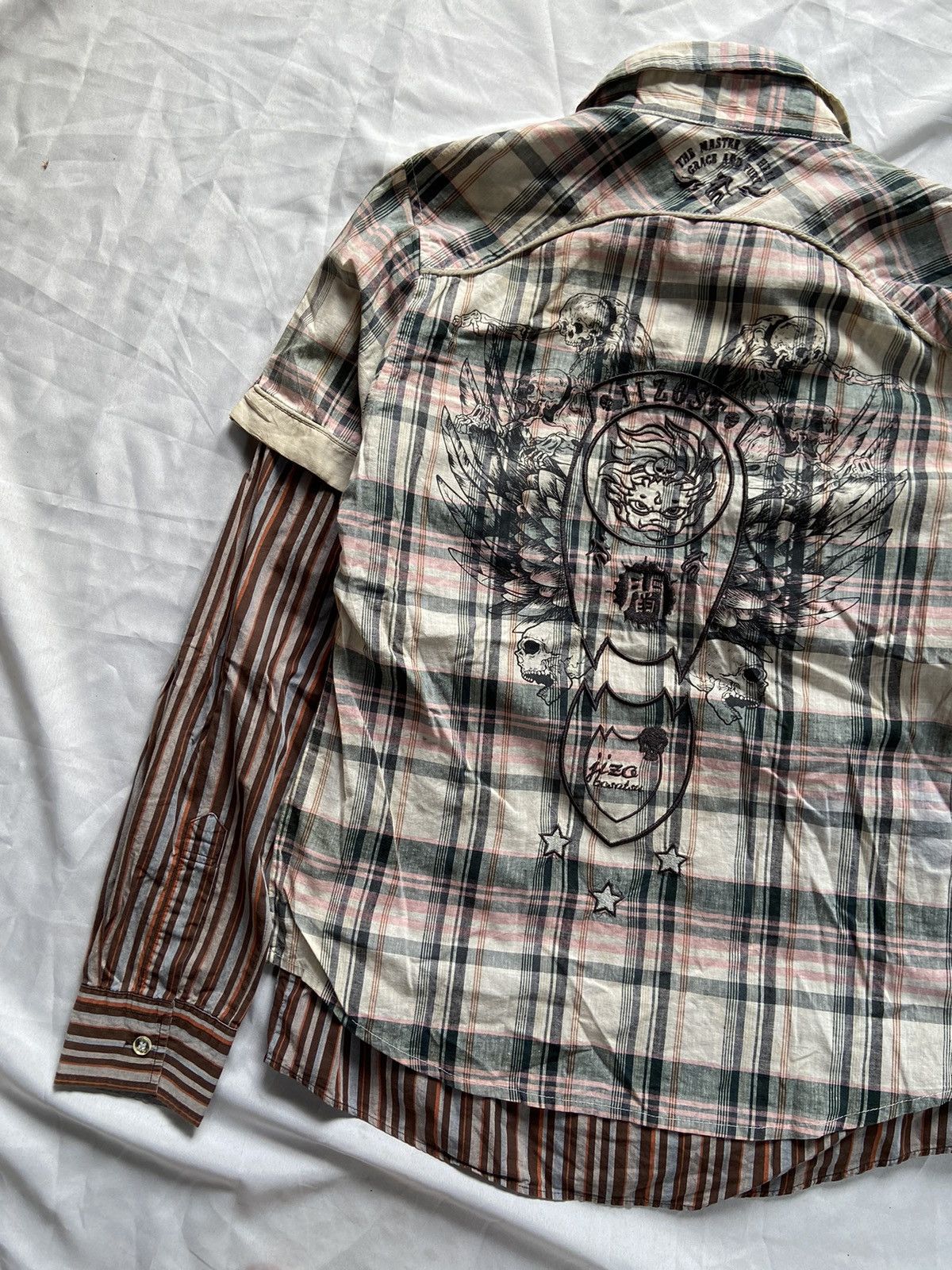 PPFM JIZOST BATSU 2 IN 1 PPFM CASUAL STRIPED BUTTON DOWN SHIRT Size US S / EU 44-46 / 1 - 11 Thumbnail