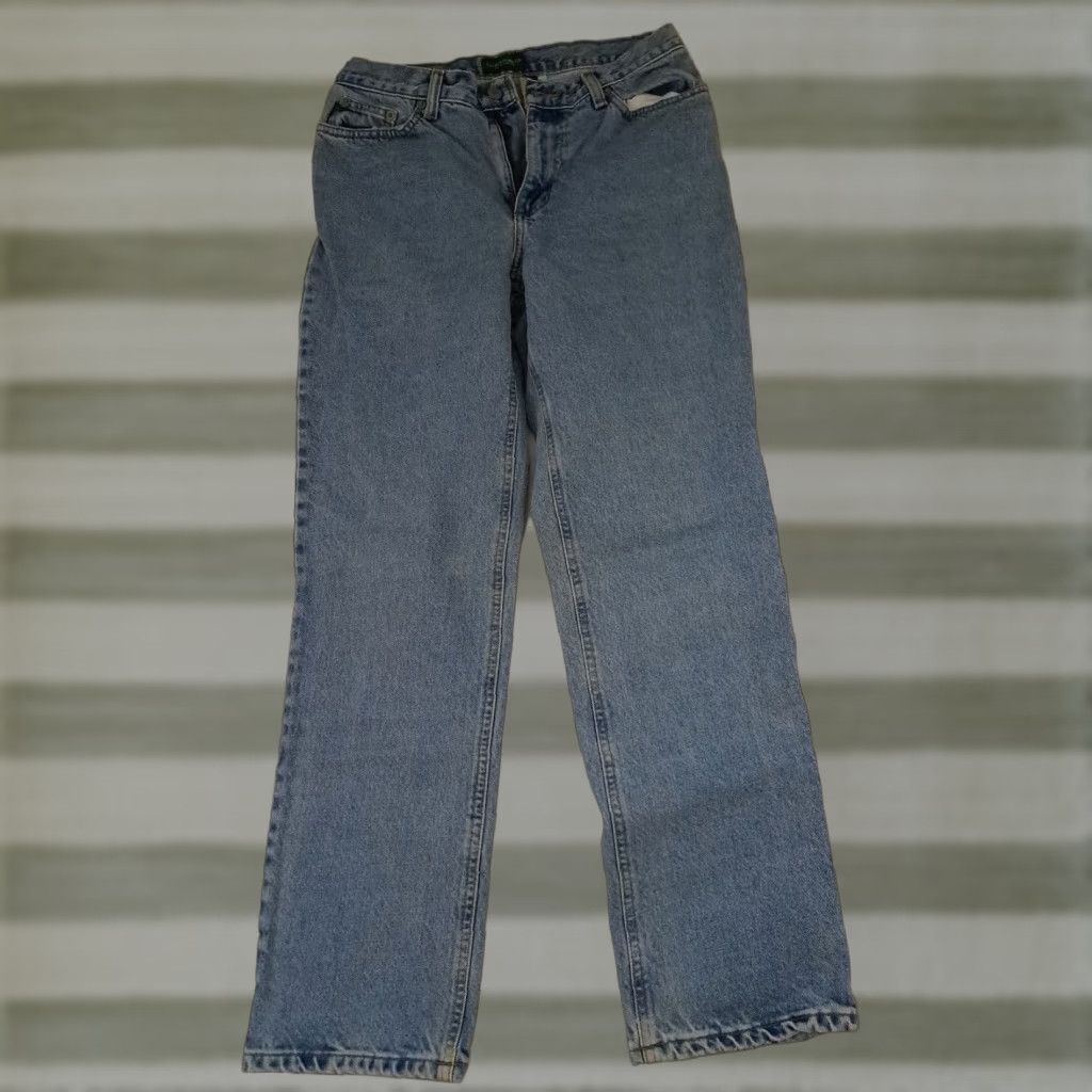 Ralph Lauren Lauren Jeans Co. Jeans Women Size 10 Blue Dark Straight 30" Waist 29.5" Inseam Ralph Lauren Size 32" / US 10 / IT 46 - 1 Thumbnail