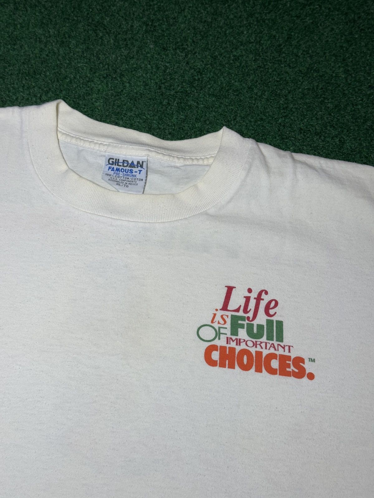 Vintage Vintage 90s Alcohol Drinking Important Choices T Shirt Size US XL / EU 56 / 4 - 5 Thumbnail