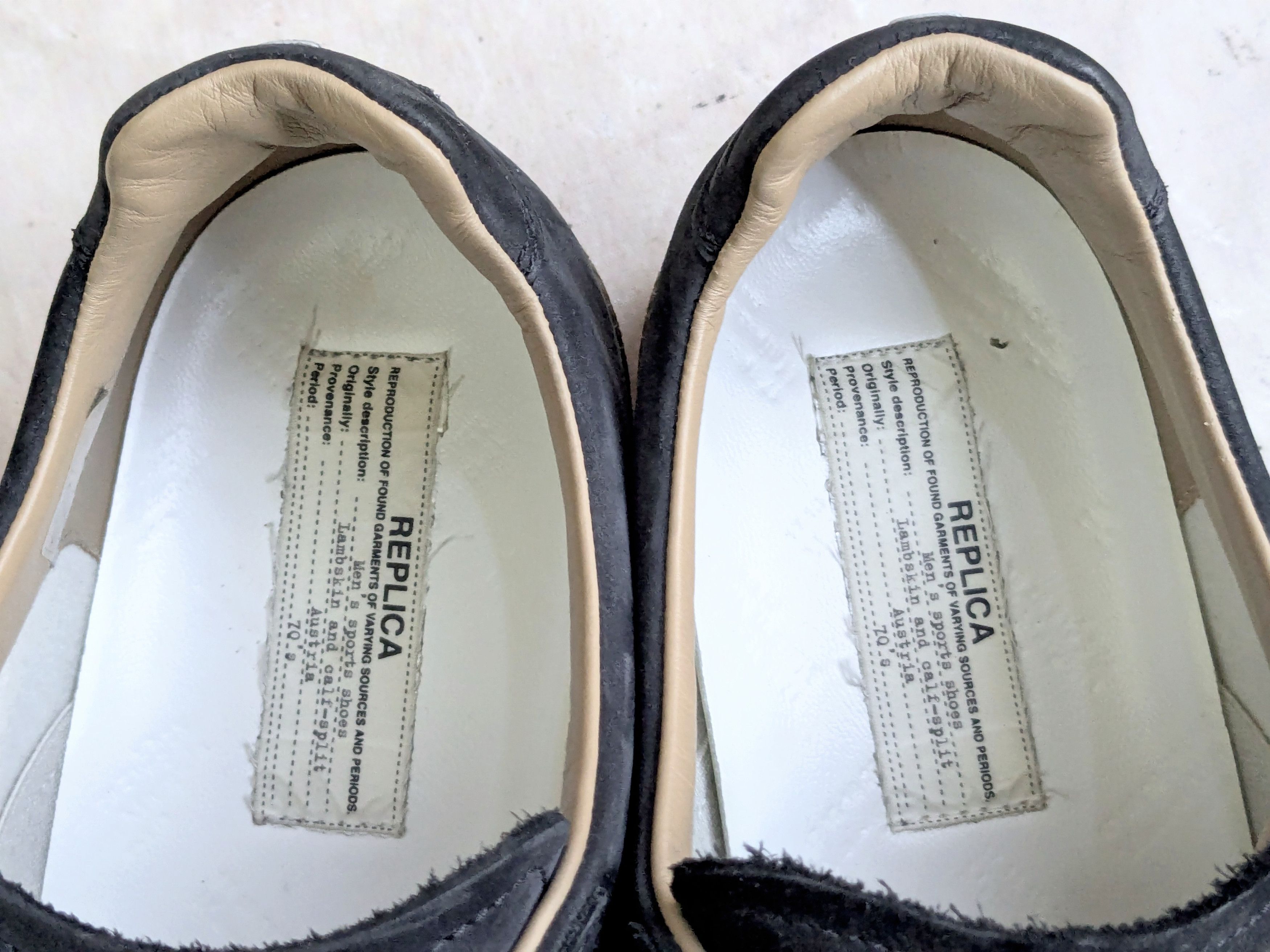 Maison Margiela Black Paint Splatter Maison Margiela Replica Sneakers 14 47 Size US 14 / EU 47 - 6 Thumbnail