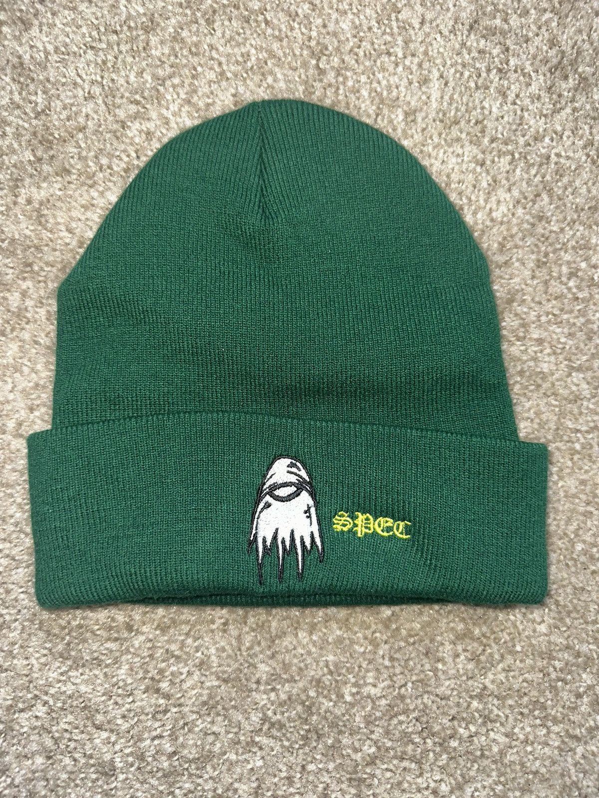 image of Chrome Hearts Cheome Hearts Matty Boy Spec Beanie in Green, Men's