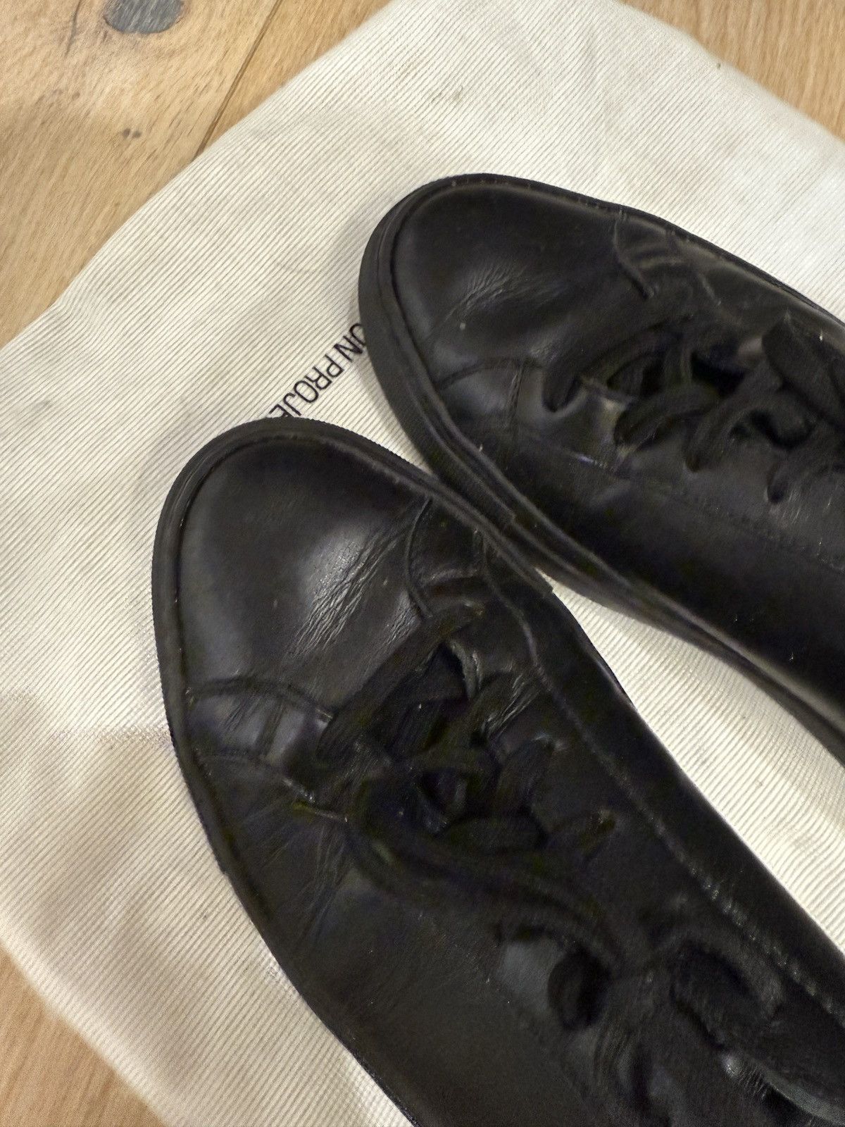 Common Projects Common Projects Achilles Low Black Sz 40 Size US 8.5 / EU 41-42 - 3 Thumbnail