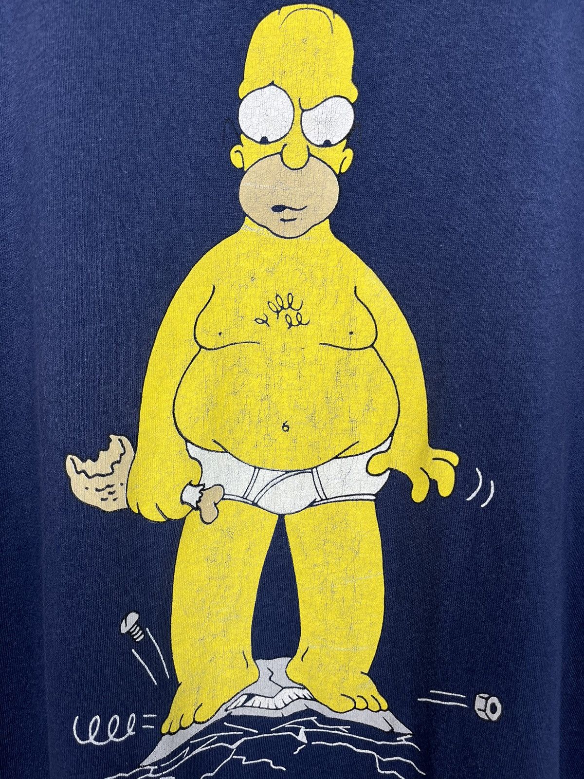 Vintage Simpsons Homer cartoon humor tee 1997