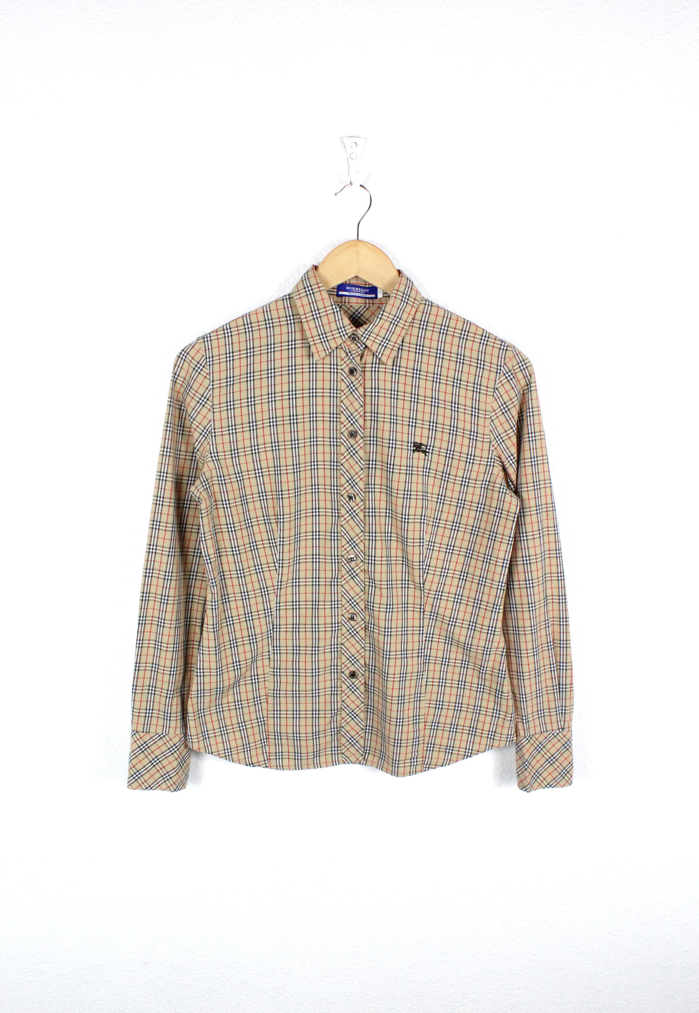 Womens Burberry Blue Label Japan Nova Check Knight Shirt