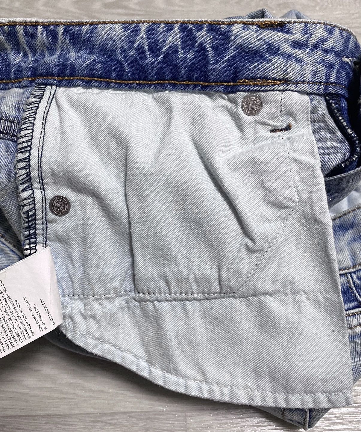 Acne Studios Women’s Acne Studios Flex S Silver Vint Bleached Denim Jeans Size 26" / US 2 / IT 38 - 17 Thumbnail