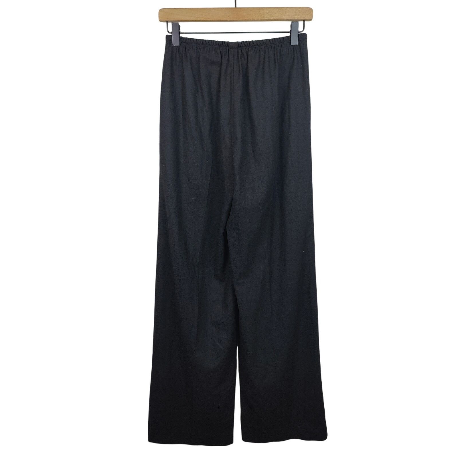 Vince Vince Flannel Wide Leg Pull On Pants Womens XS Black Size 26" / US 2 / IT 38 - 3 Thumbnail