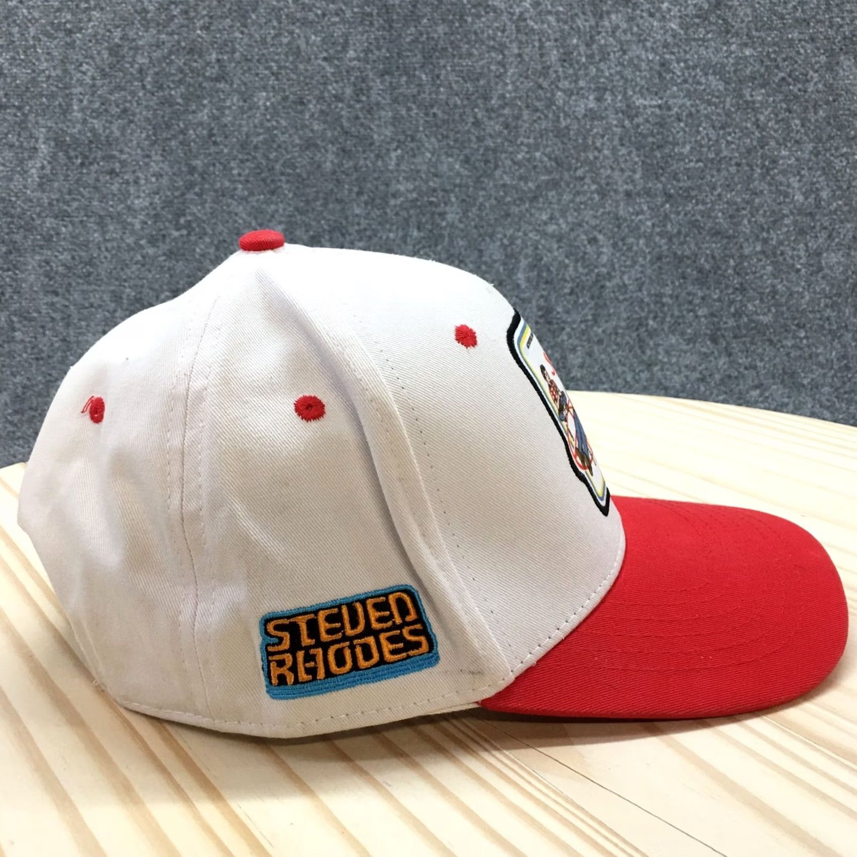 Vintage Baseball Cap Mens White OS Embroidered Logo Let's Summon Demons Steven Rhodes Size ONE SIZE - 6 Thumbnail