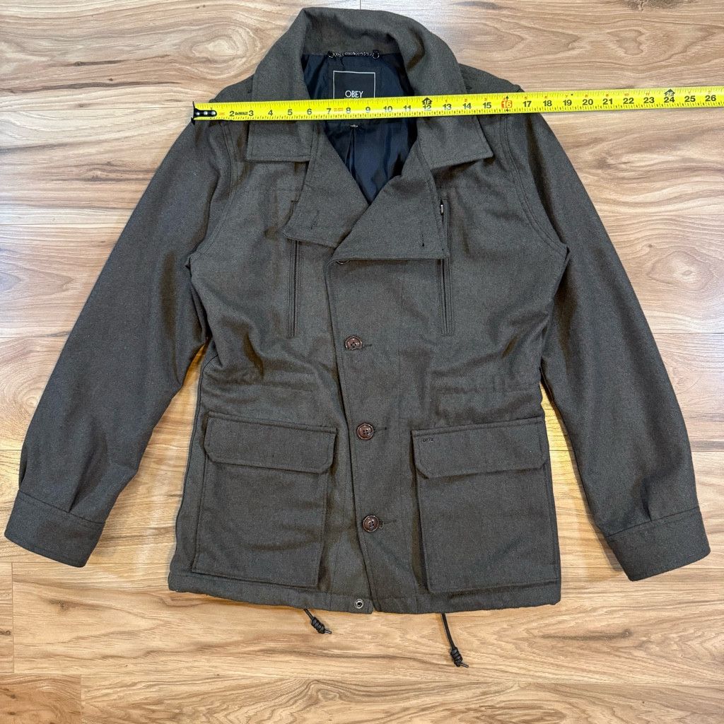 Advisry Clothing Obey Men’s Field Jacket Medium Brown Size US M / EU 48-50 / 2 - 4 Thumbnail