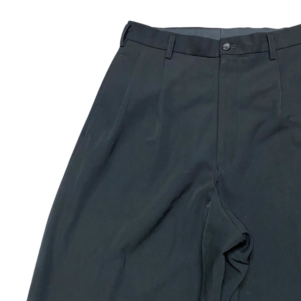 Yohji Yamamoto SS2001 Ys For Men Black Wool Rayon Baggy Pants Size US 28 / EU 44 - 6 Thumbnail