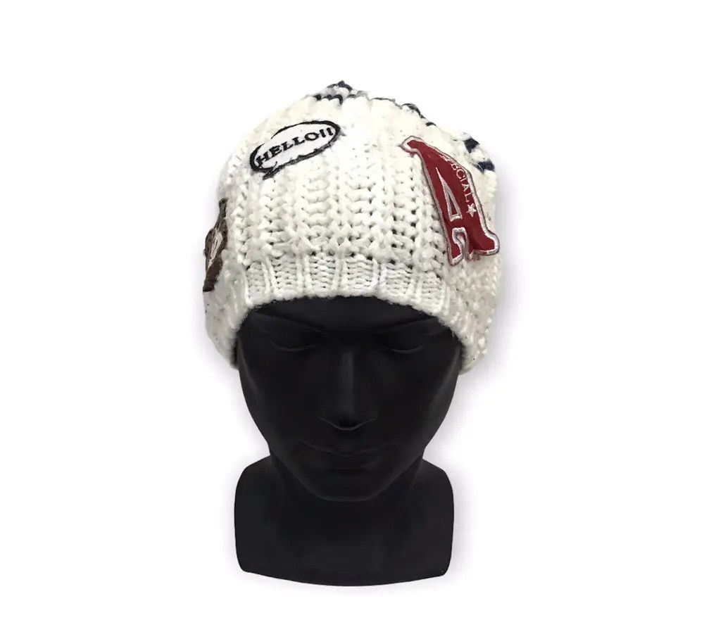 image of Aurelia Kobe Patches Knit Beanie Hat, Men's
