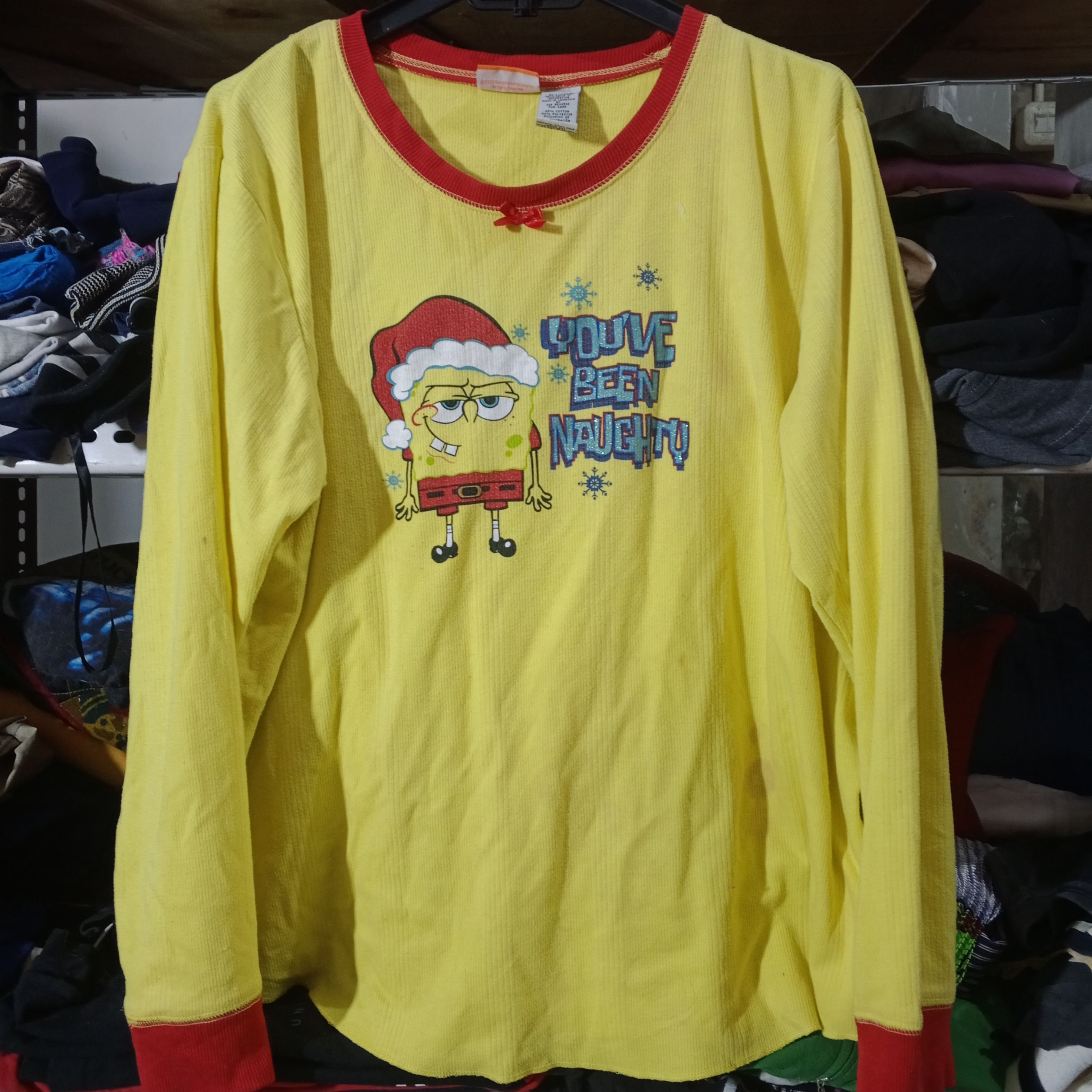 Nickelodeon Vintage Spongebob Nickelodeon Yellow Tees Size US XL / EU 56 / 4 - 1 Thumbnail