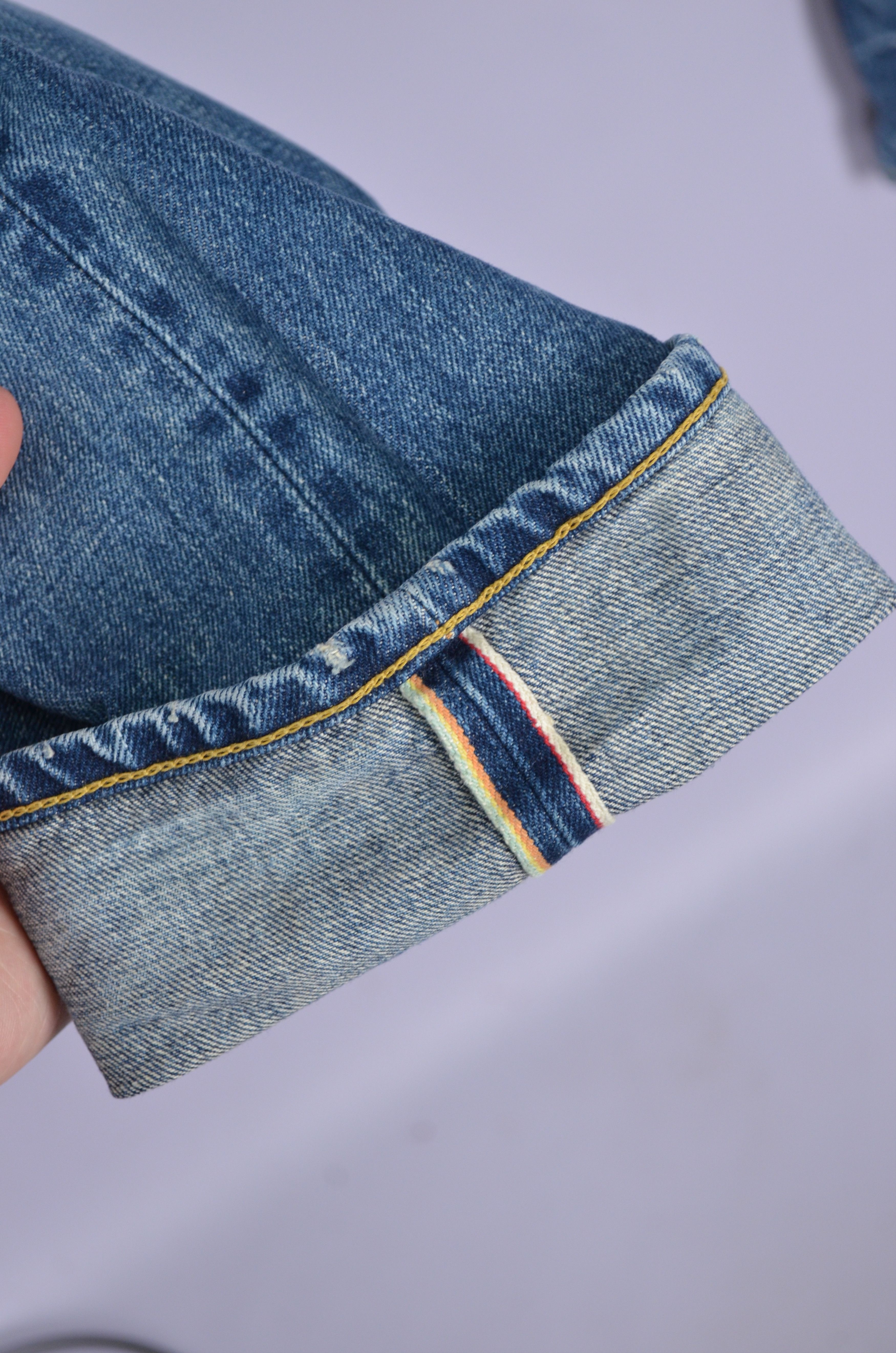 Designer × Edwin Edwin 53RV Rainbow Selvedge Denim Blue Jeans Size W31 L33 Size US 31 - 14 Thumbnail