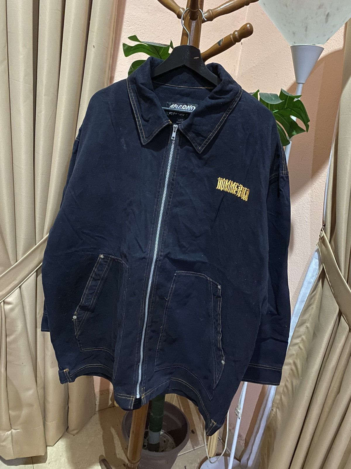 Vintage Vintage HOMMEBOLD Black Canvas Work Jacket – Japan Made Size US L / EU 52-54 / 3 - 4 Thumbnail