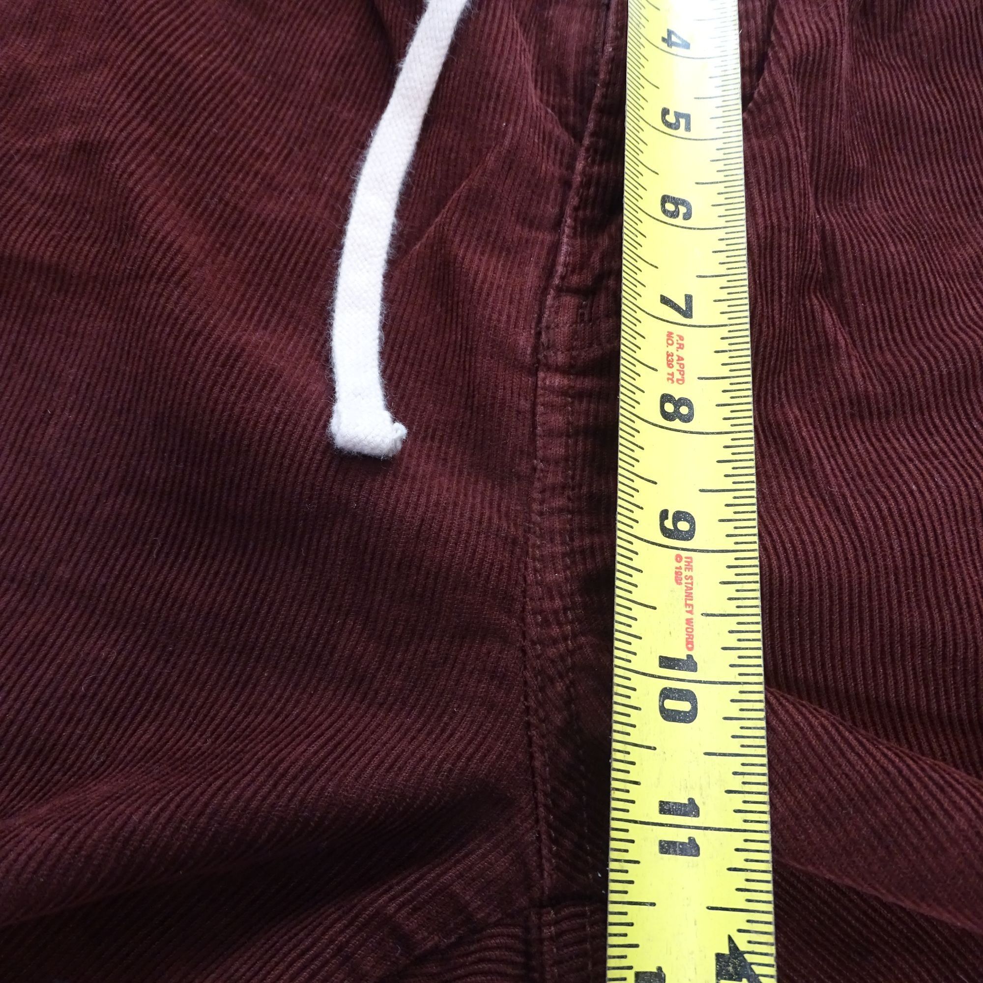 J.Crew J Crew Corduroy Drawstring Dock Pants Jogger Burgundy Small Size US 28 / EU 44 - 12 Thumbnail