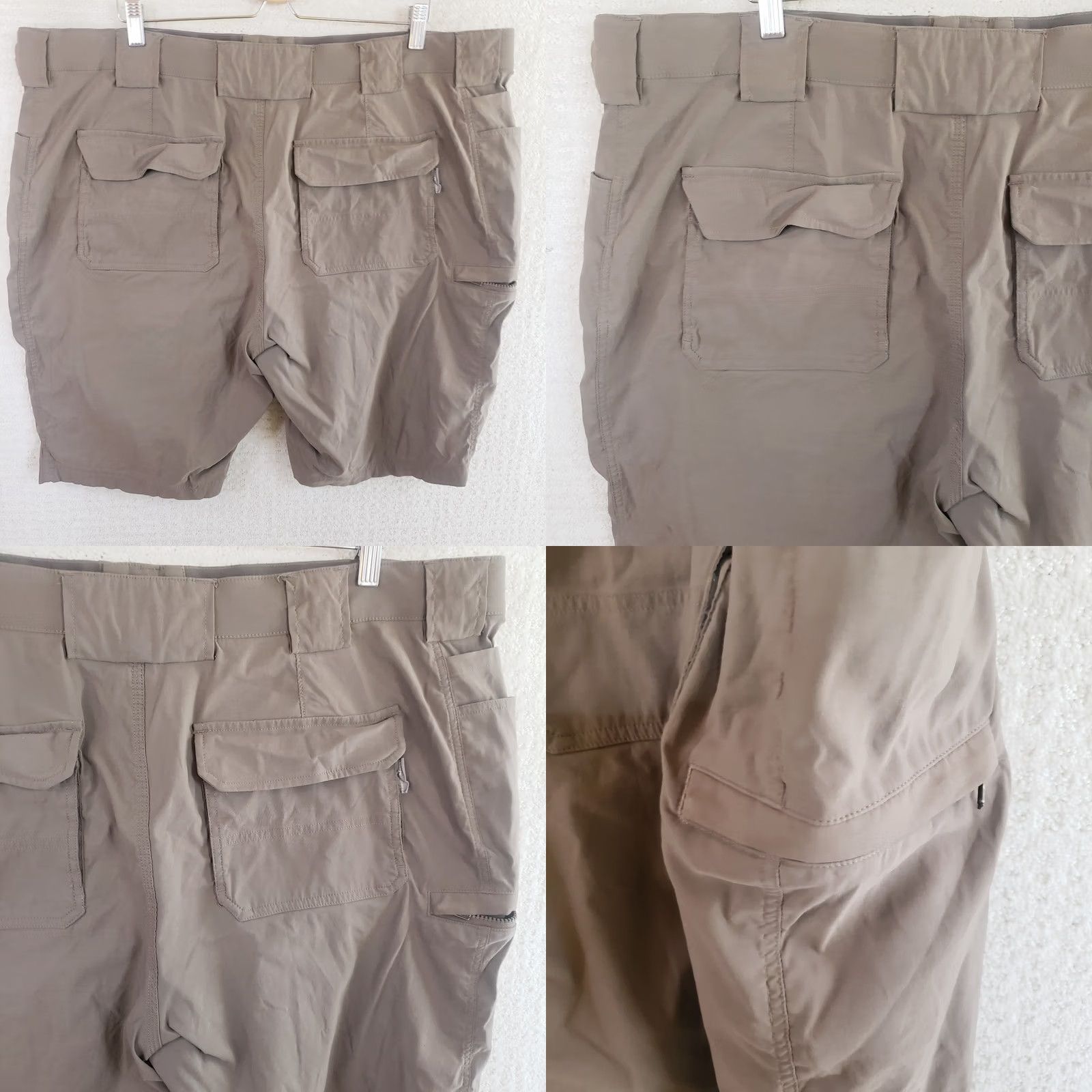 Vintage Duluth Trading Dry on the Fly Cargo Shorts Men 46"x11" Brown Nylon Spandex Size US 30 / EU 46 - 8 Thumbnail