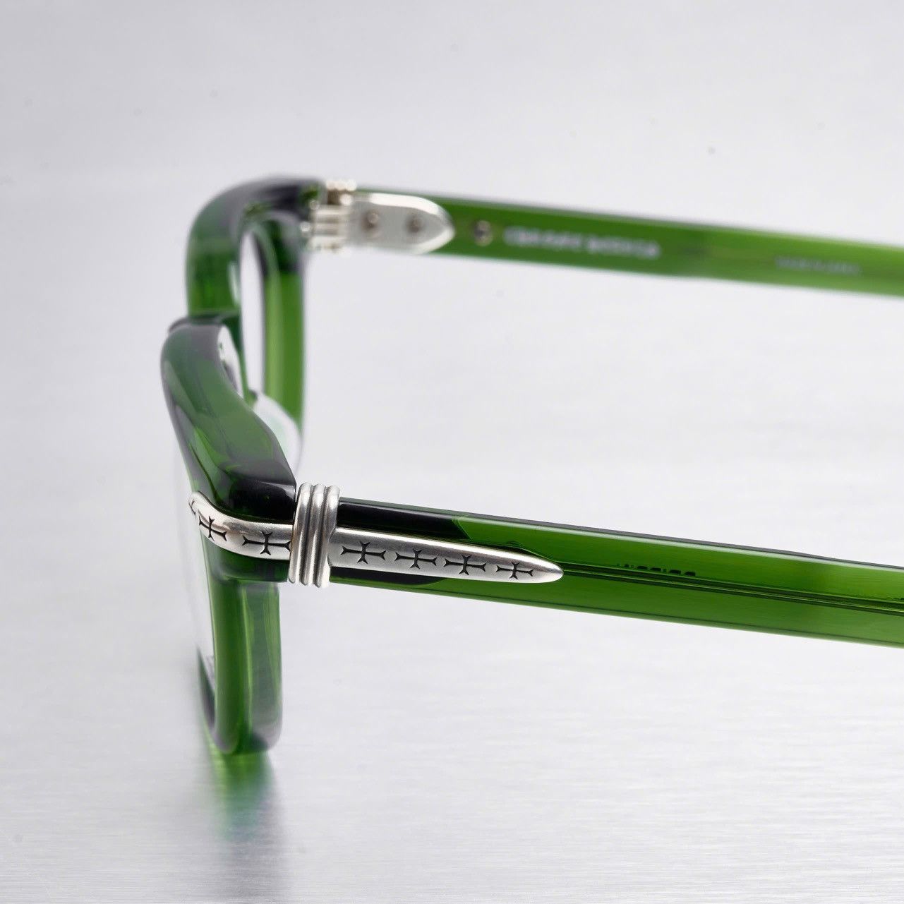 Chrome Hearts CHROME HEARTS DRIPPIN DARK OLIVE GLASSES Size ONE SIZE - 3 Thumbnail