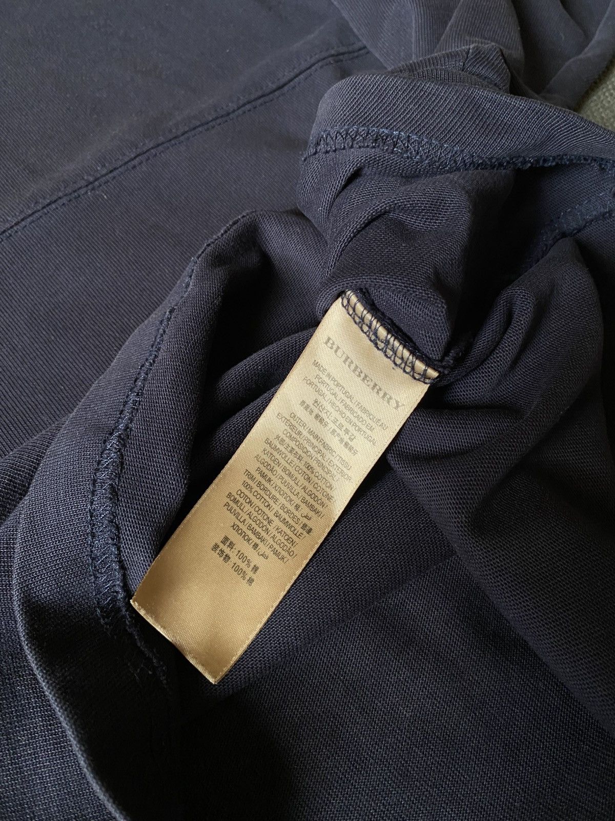 Burberry ❗️SOLD❗️Burberry Big Logo Sweatshirt Navy Blue Size US M / EU 48-50 / 2 - 5 Thumbnail