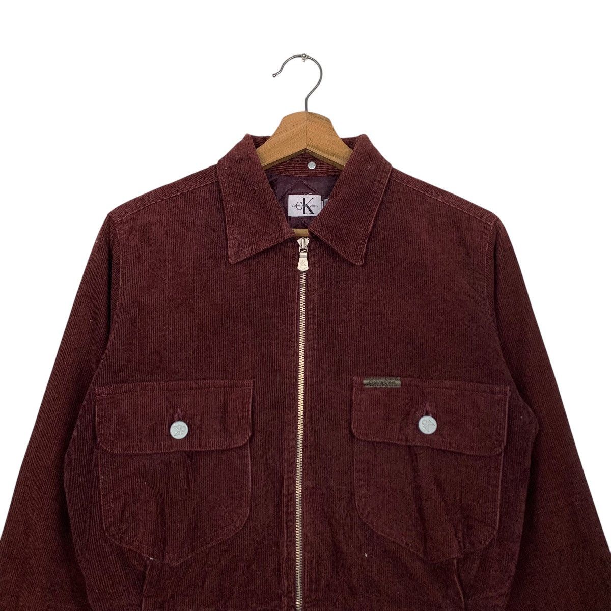 Calvin Klein ☀️CK Jeans corduroy cropped zipper jacket Size US S / EU 44-46 / 1 - 4 Thumbnail
