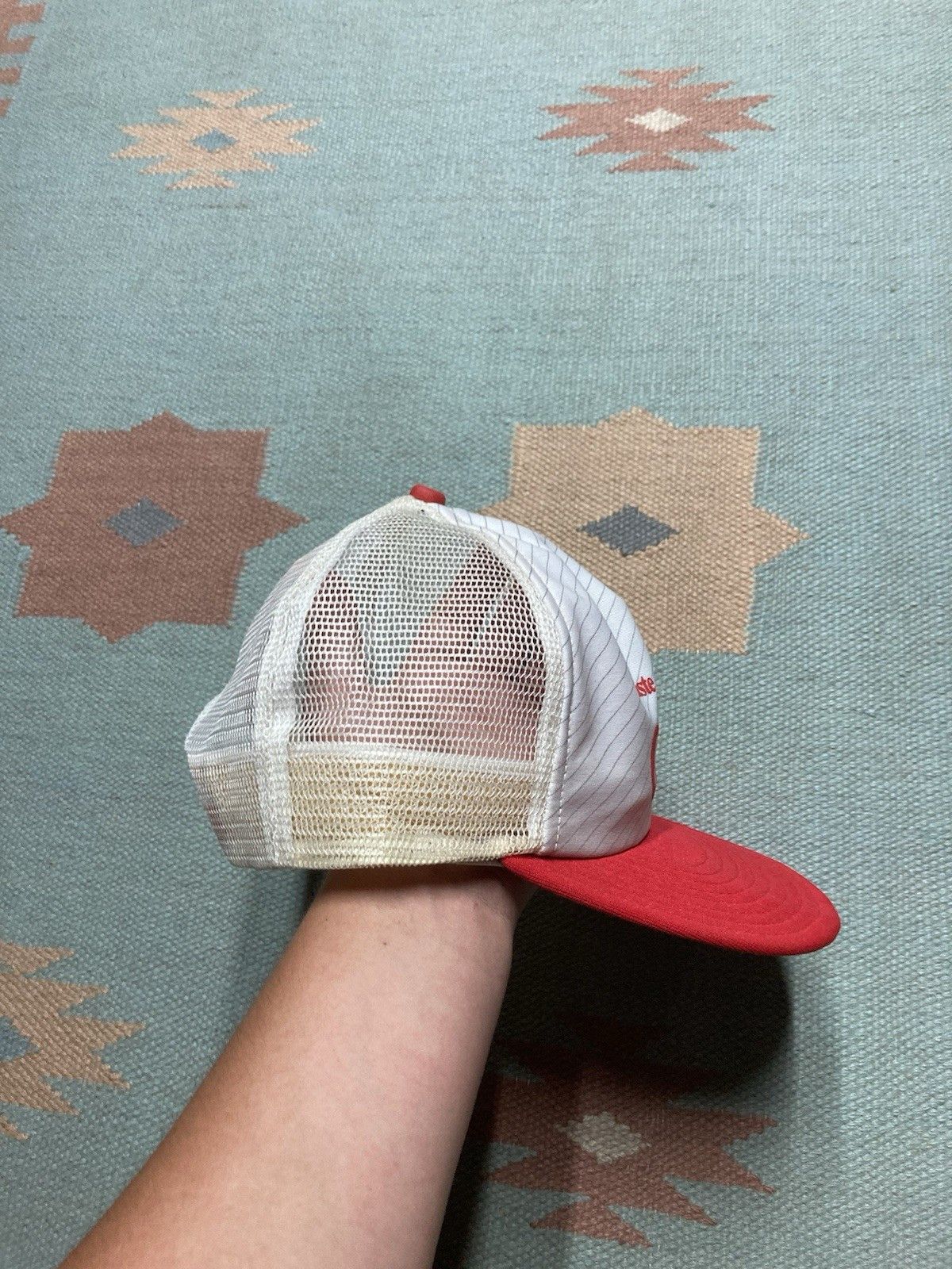 Vintage 80s trucker hat taste Diet Coke soda pop SnapBa CRACKED BILL Size ONE SIZE - 8 Thumbnail